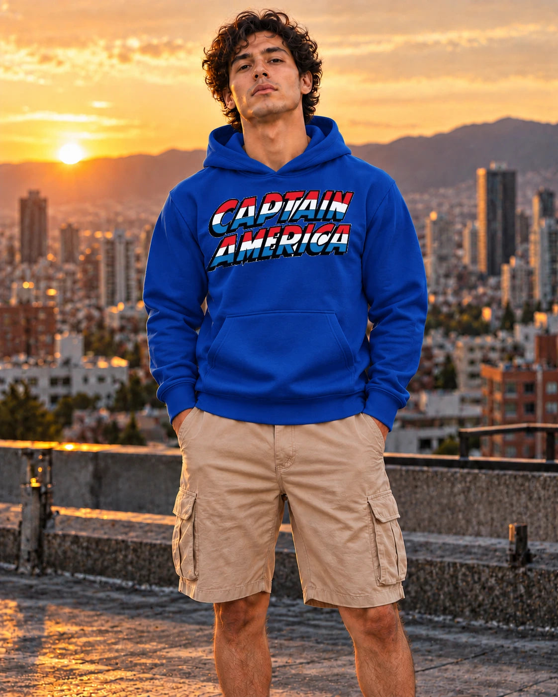 Hoodie Capitan America Comic