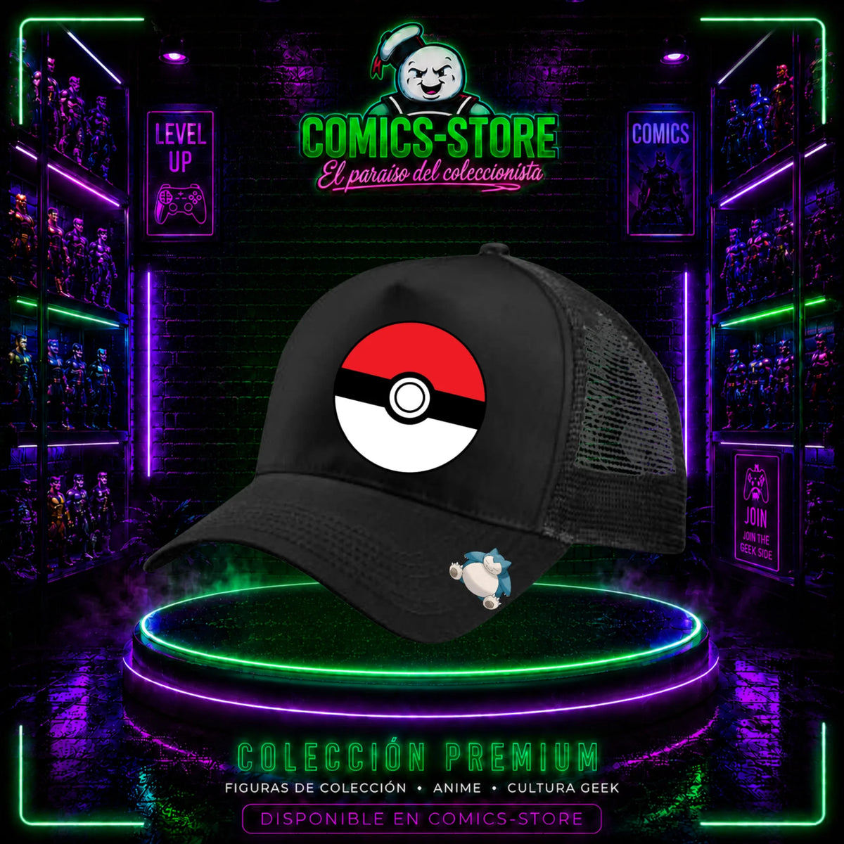 Gorra Trucker Snorlax Pokemon