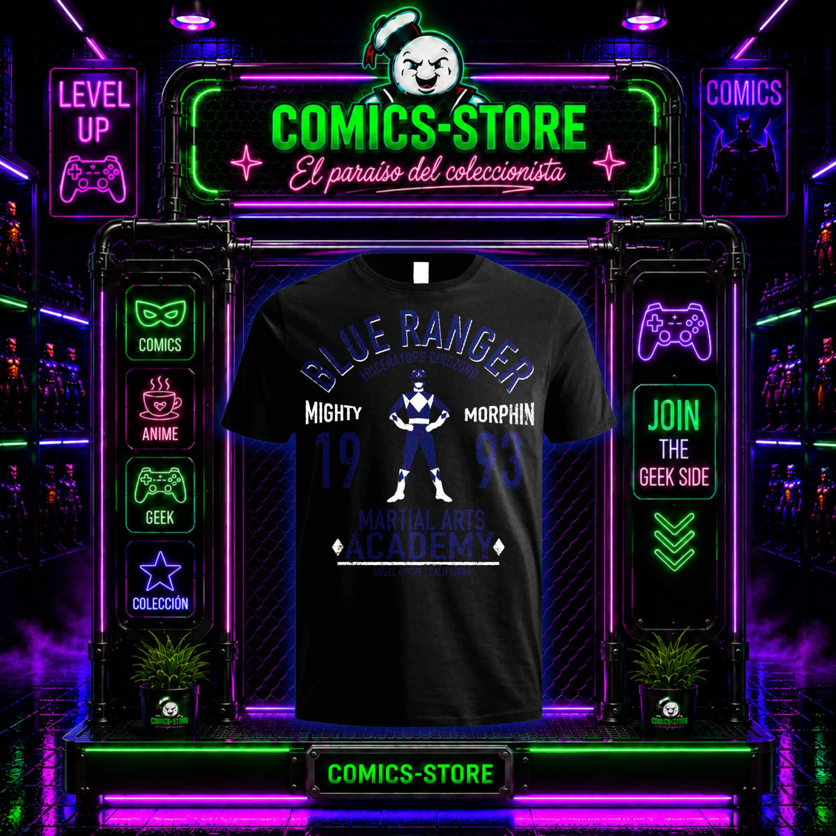Camiseta Power Rangers Blue