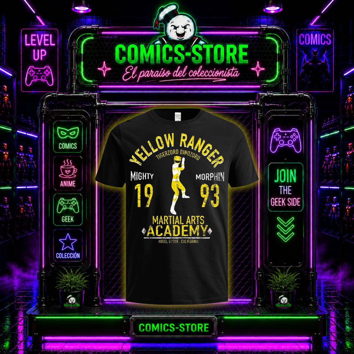 Camiseta Power Rangers Yellow