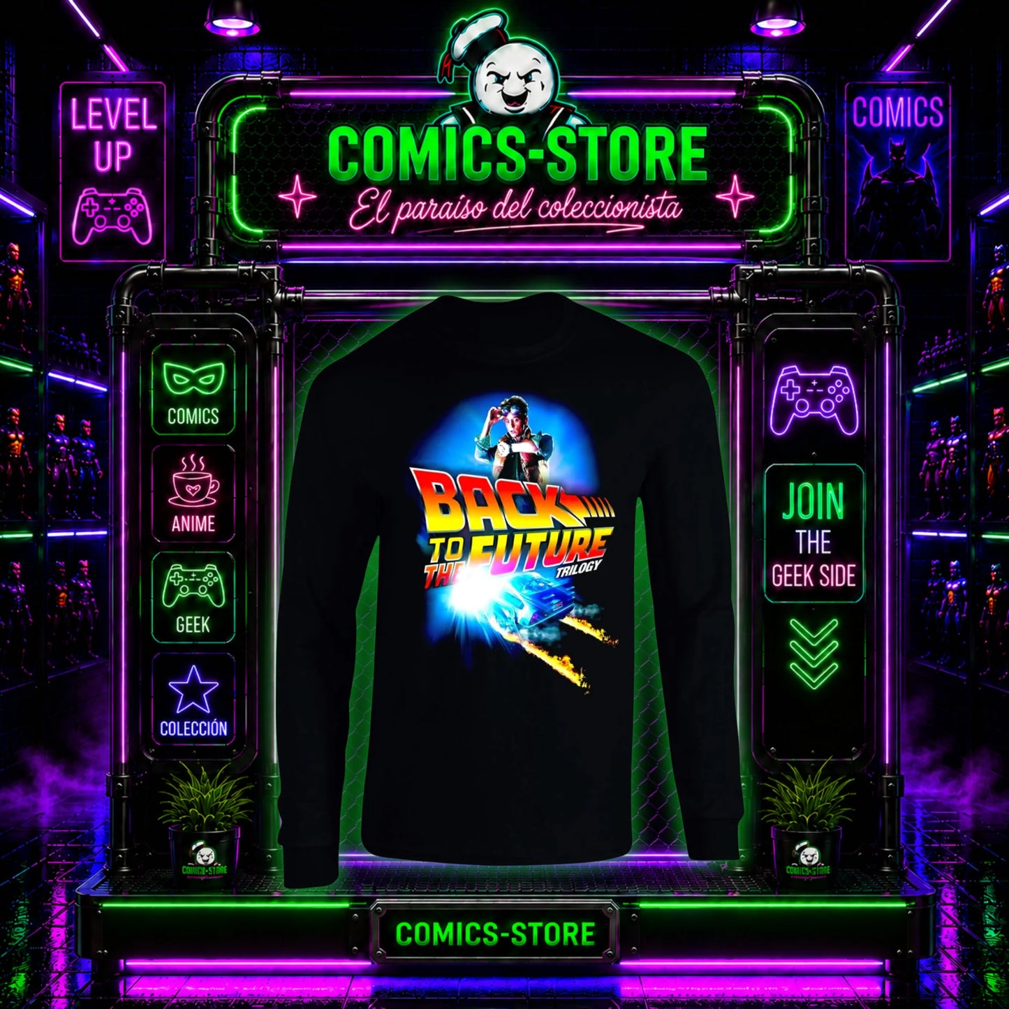 T-Shirt Manga Larga Back To The Future