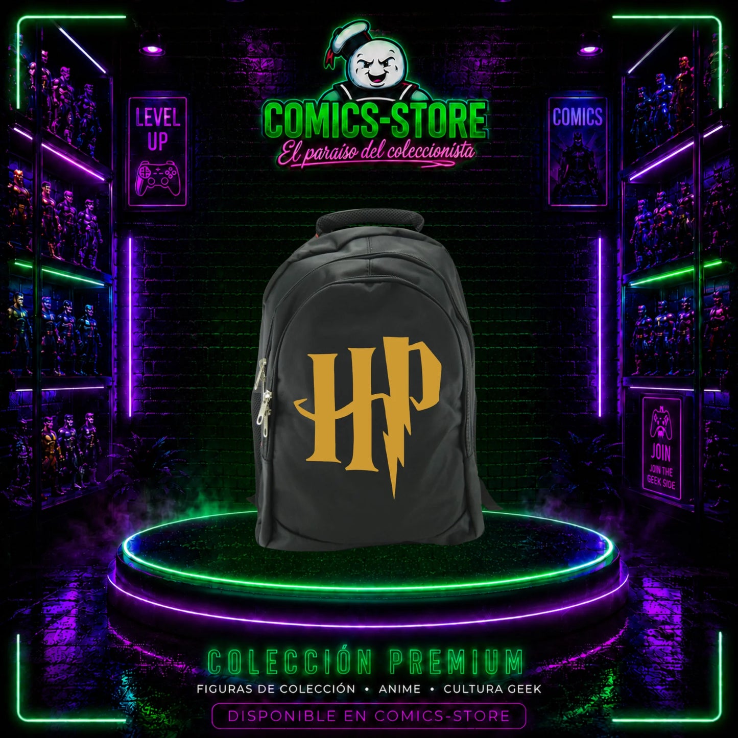 Morral Espalda Harry Potter Hp Gold