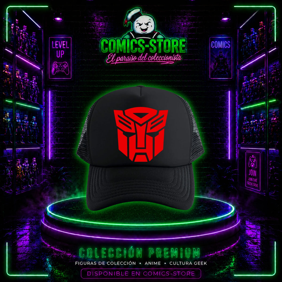 Gorra Trucker Transformers Black