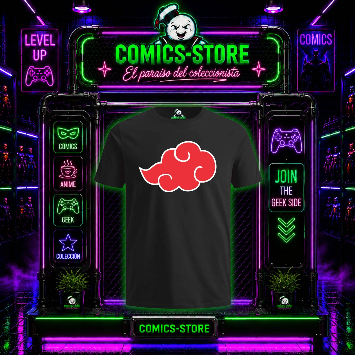 Camiseta Nubes Akatsuki Anime