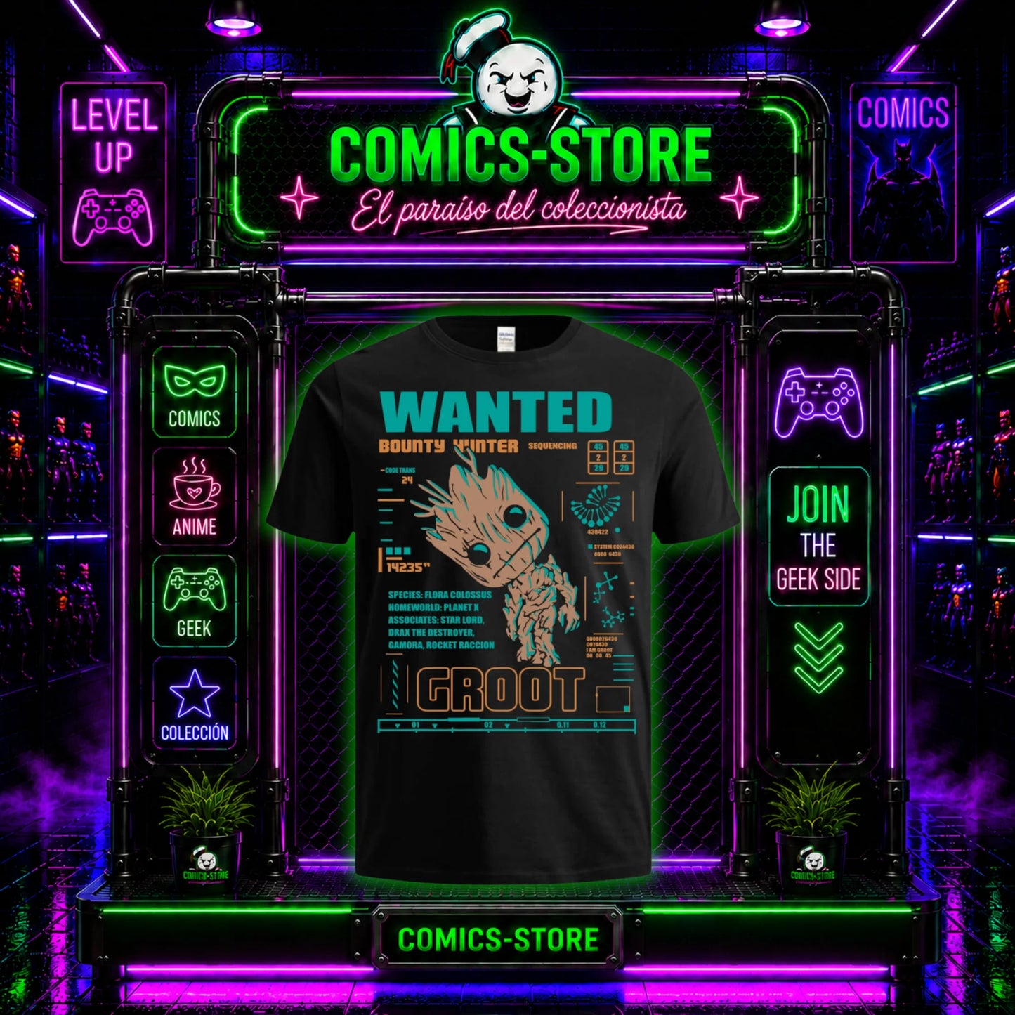 Camiseta Groot Guardianes Galaxia