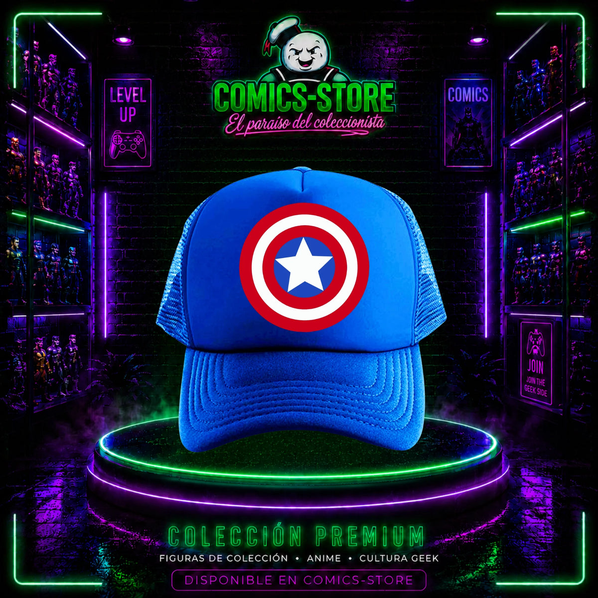 Gorra Trucker Capitan America