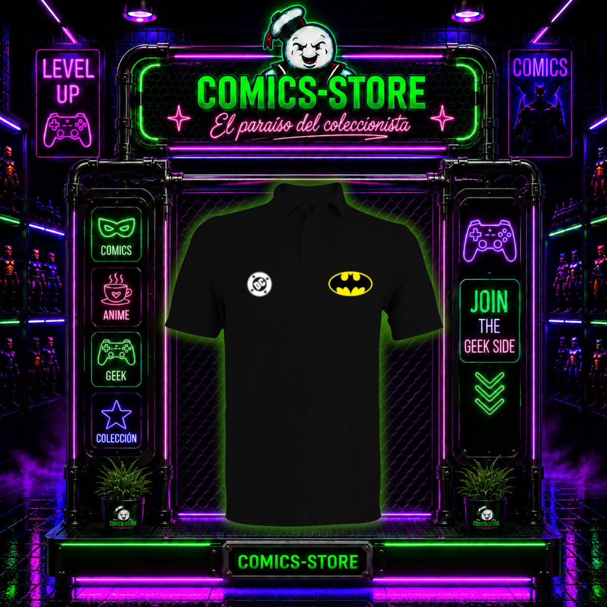 T-Shirt Tipo Polo Batman