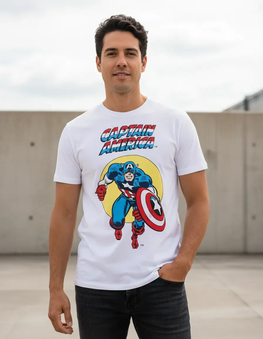 Camiseta Capitan America Retro