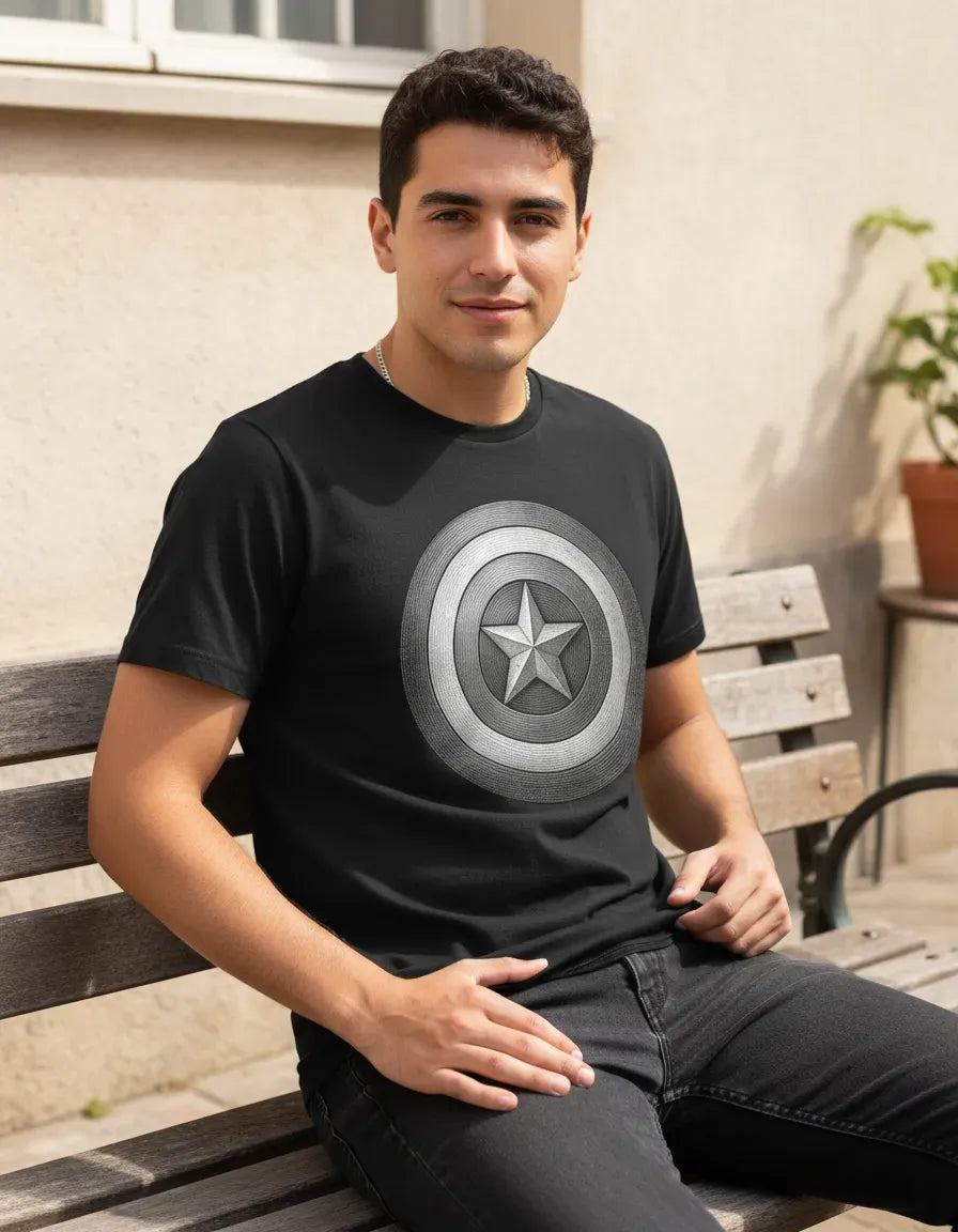 Camiseta Capitan America Platinium