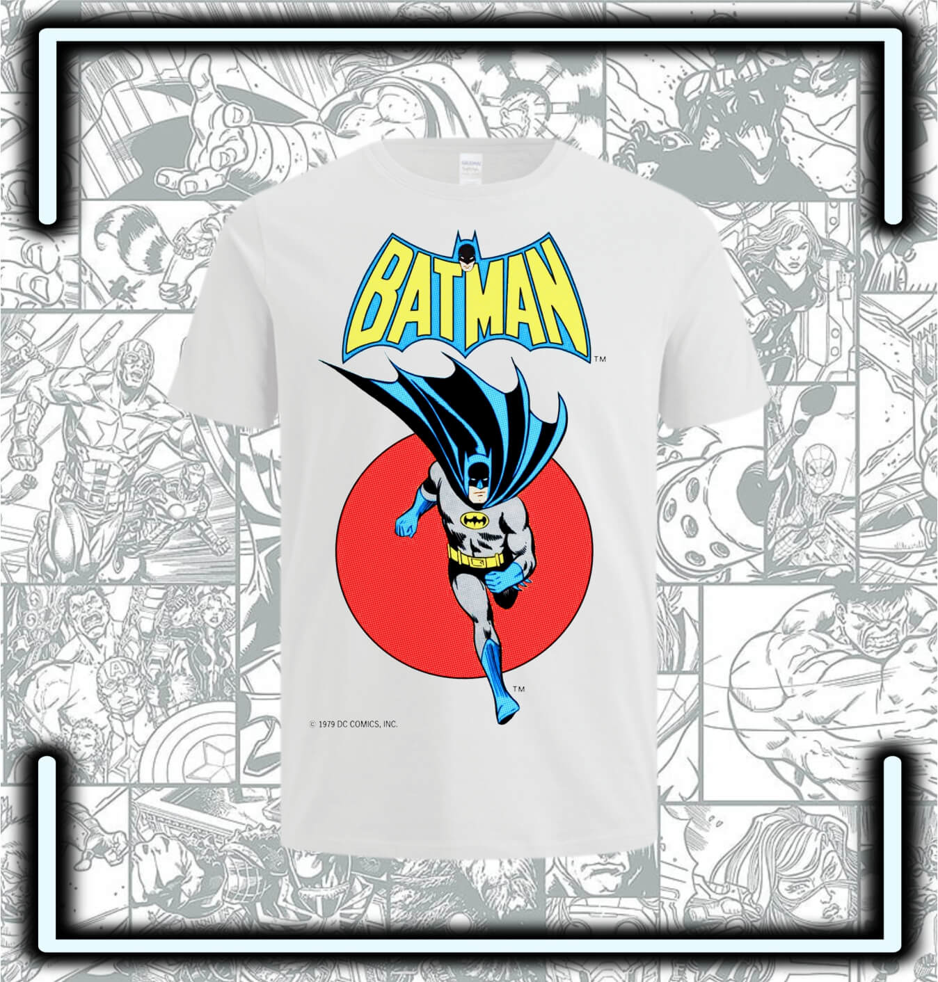 Camiseta Batman Retro Dc - Comics Store Colombia