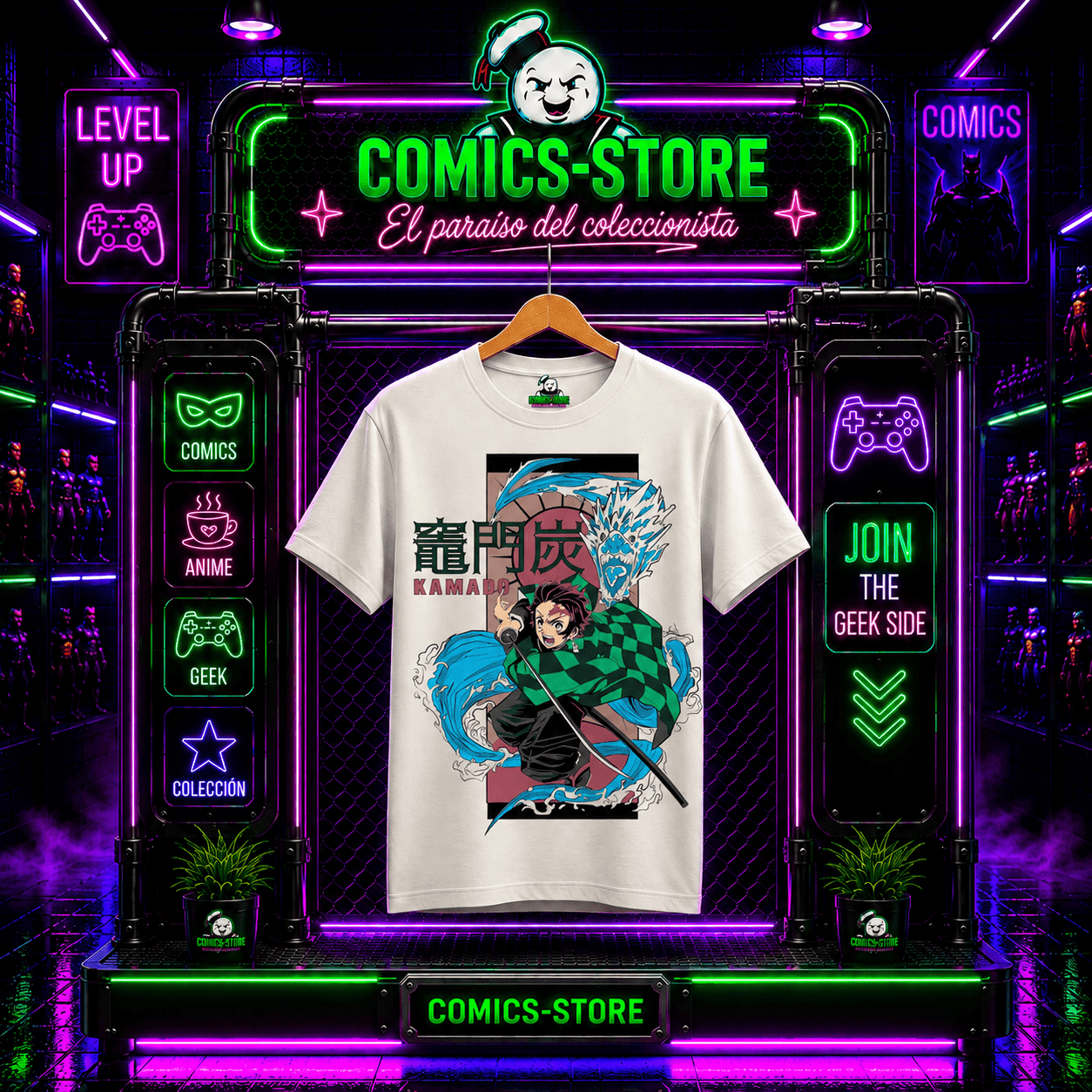 Camiseta Demon Slayer Tanjiro Anime - Comics Store Colombia