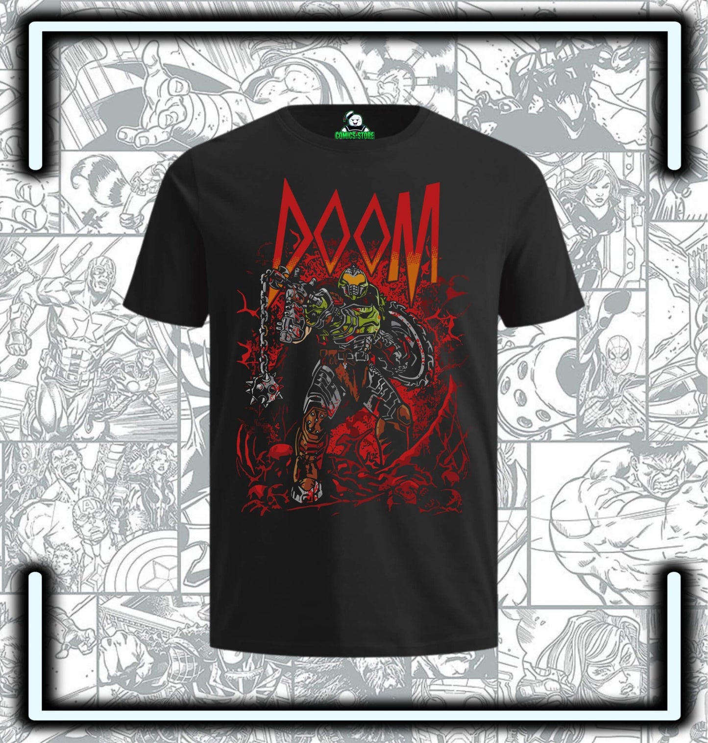 Camiseta Doom Video Gamers - Comics Store Colombia