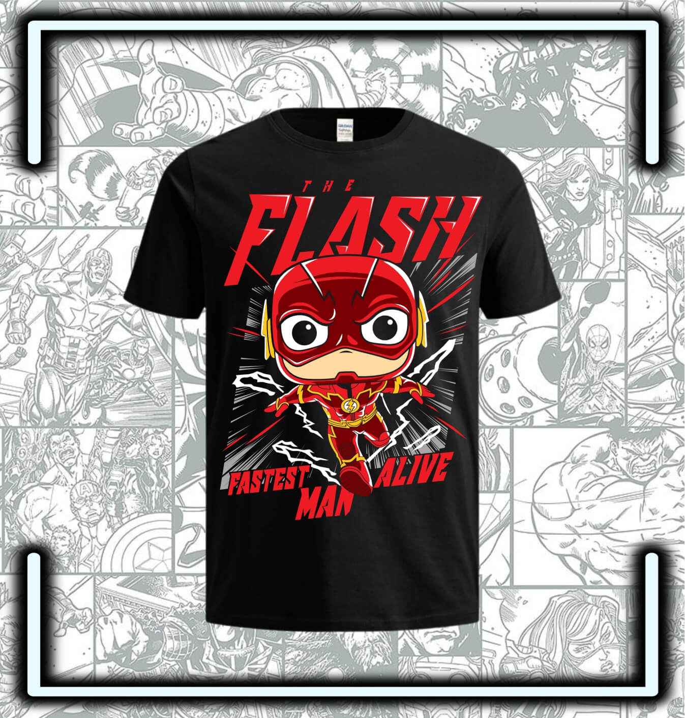 Camiseta Flash Pop - Comics Store Colombia