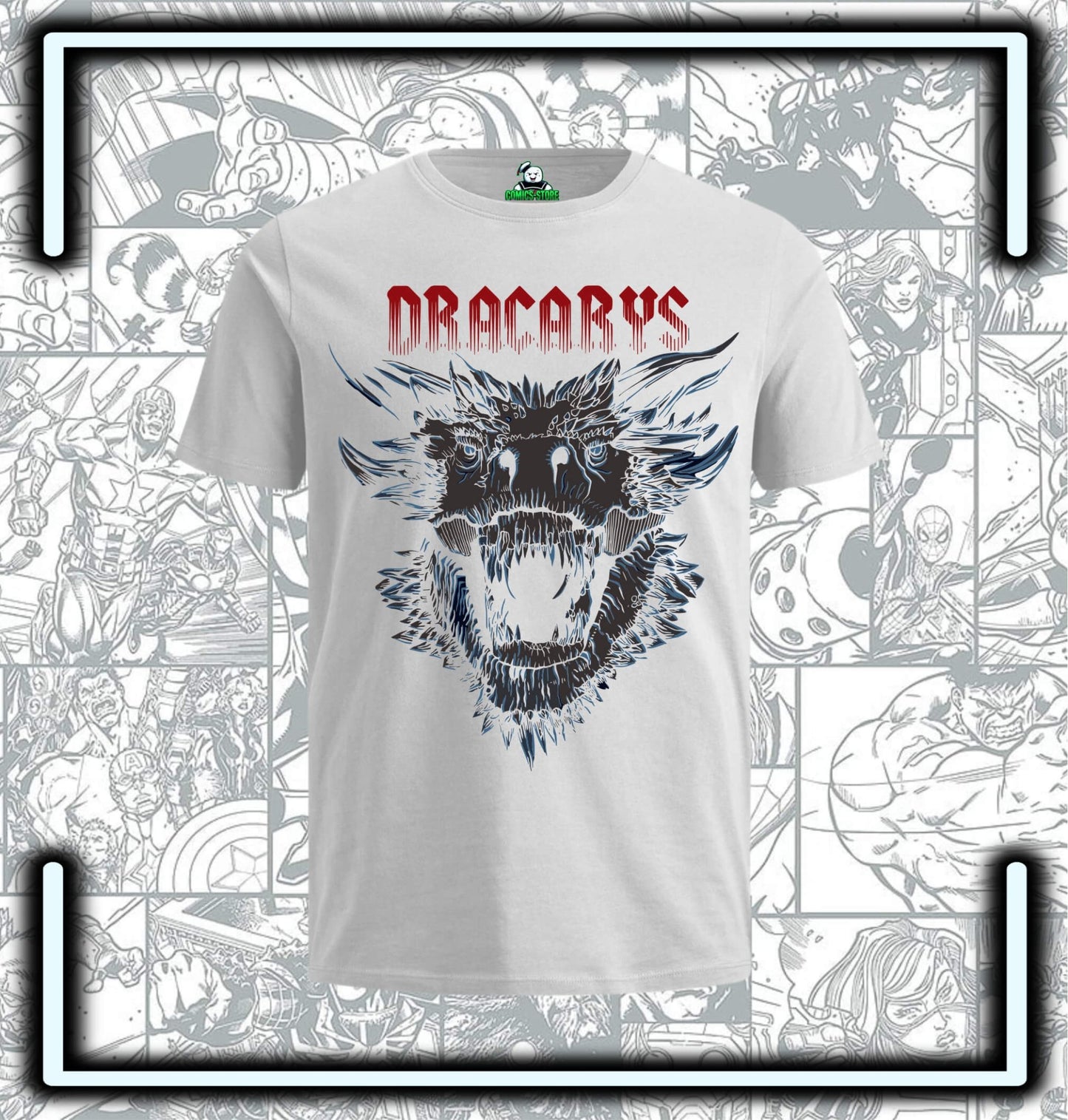 Camiseta Game Of Thrones Dracarys White Series - Comics Store Colombia