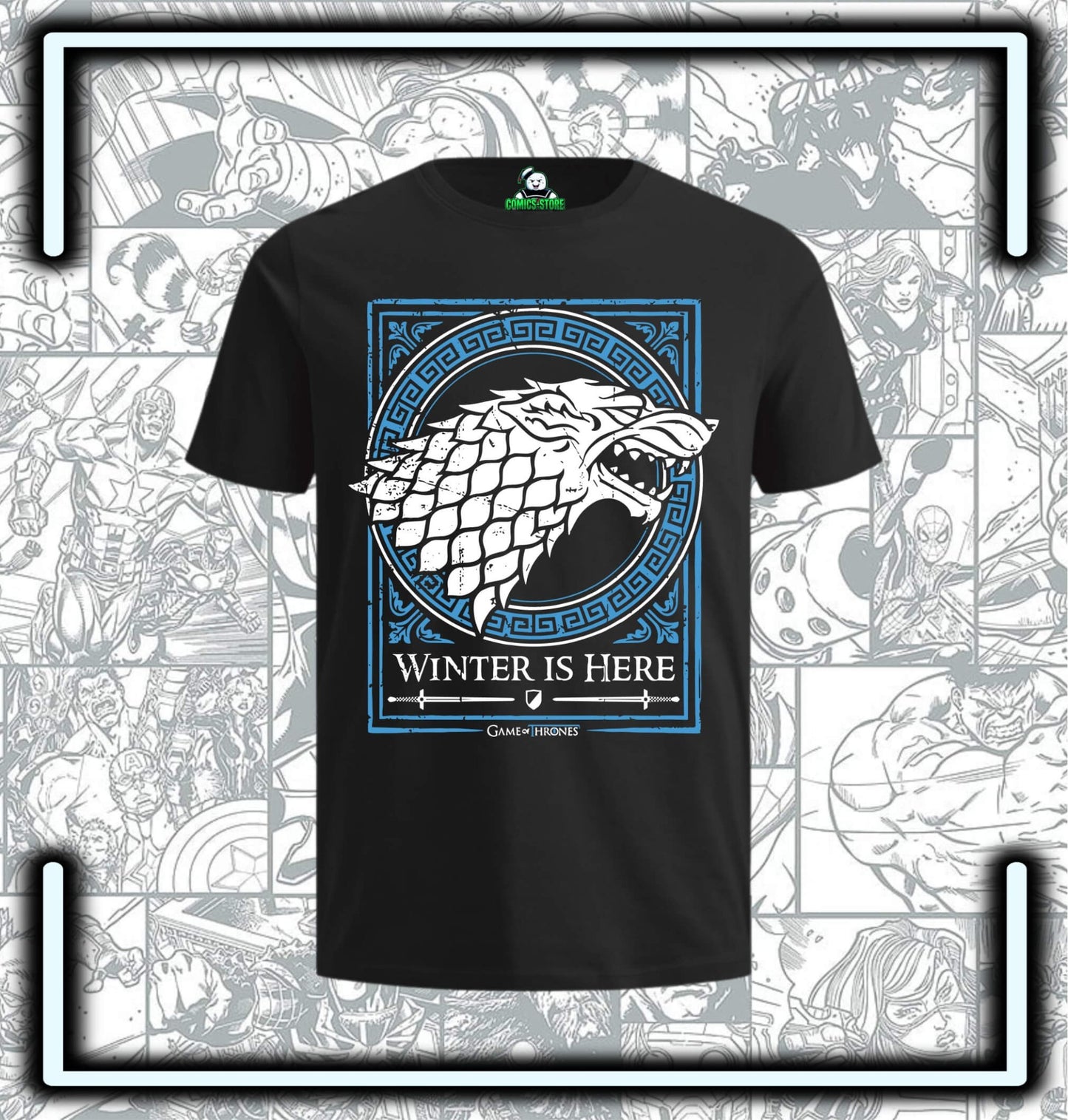 Camiseta Game Of Thrones Stark Black Series - Comics Store Colombia