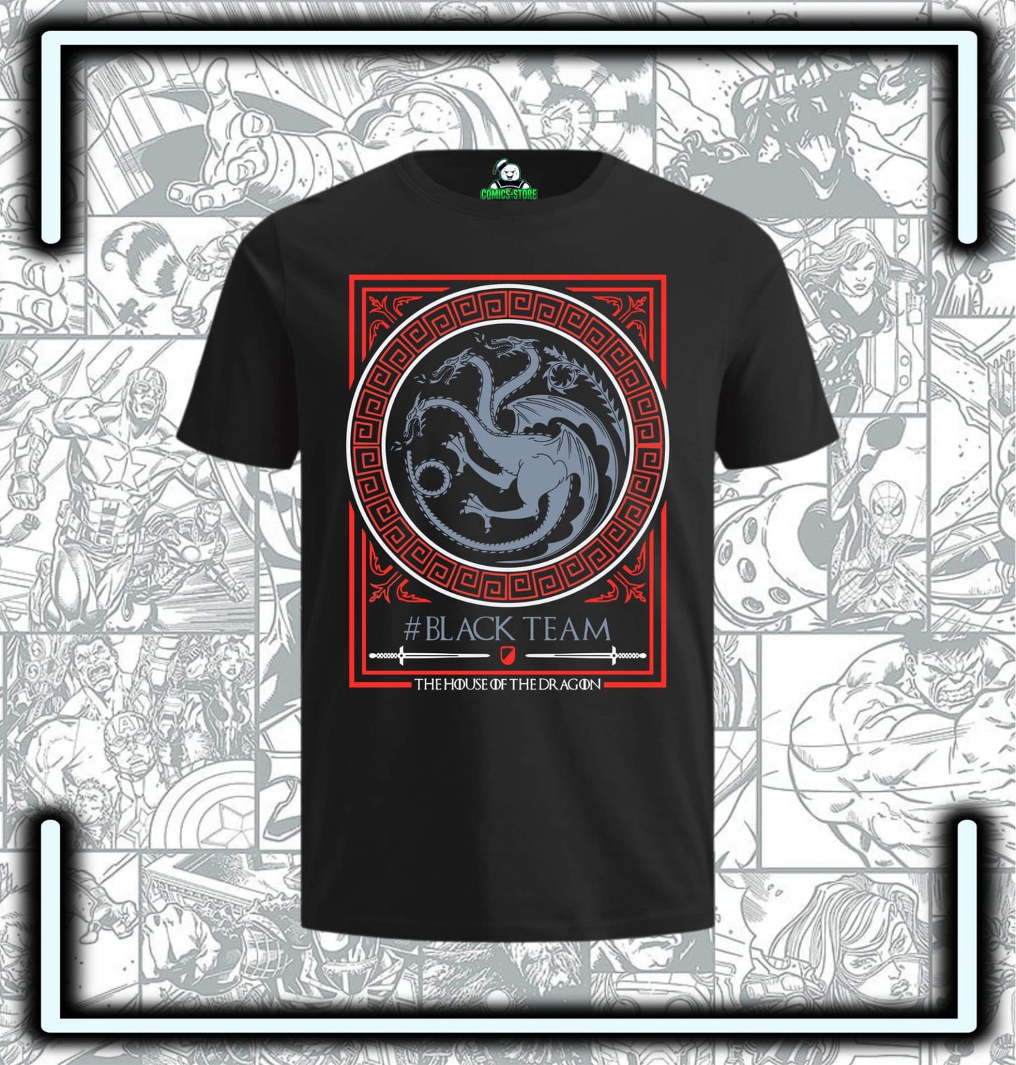 Camiseta Game Of Thrones Targaryen Black Series - Comics Store Colombia