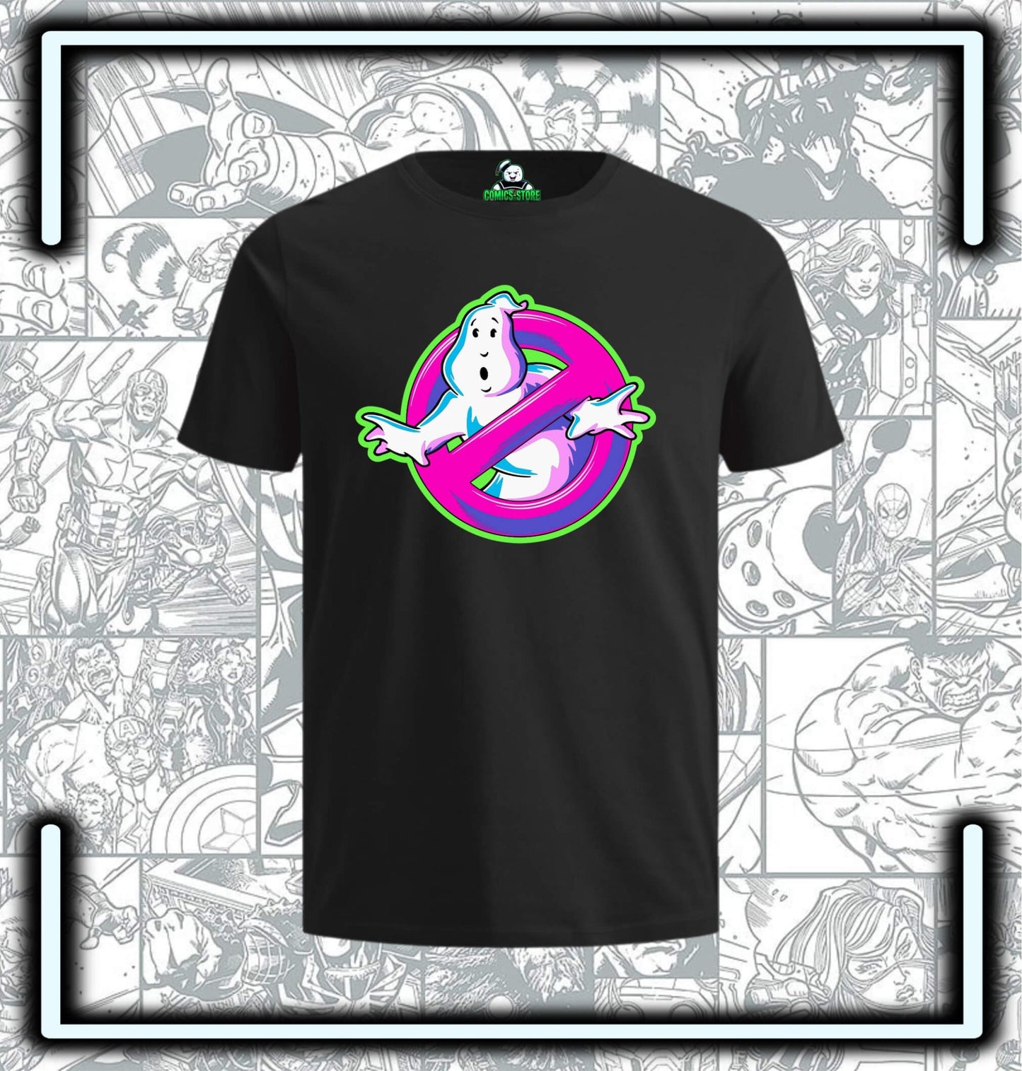 Camiseta Ghostbusters Retro Black Series - Comics Store Colombia