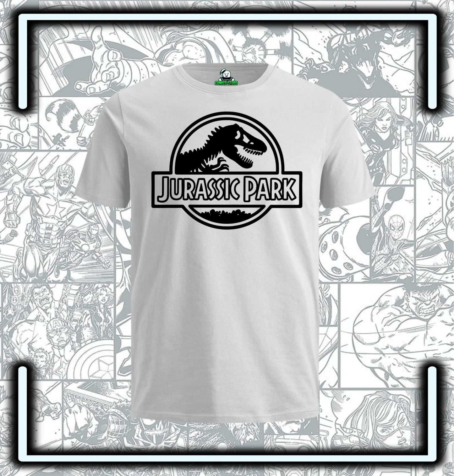 Camiseta Jurassic Park Retro - Comics Store Colombia