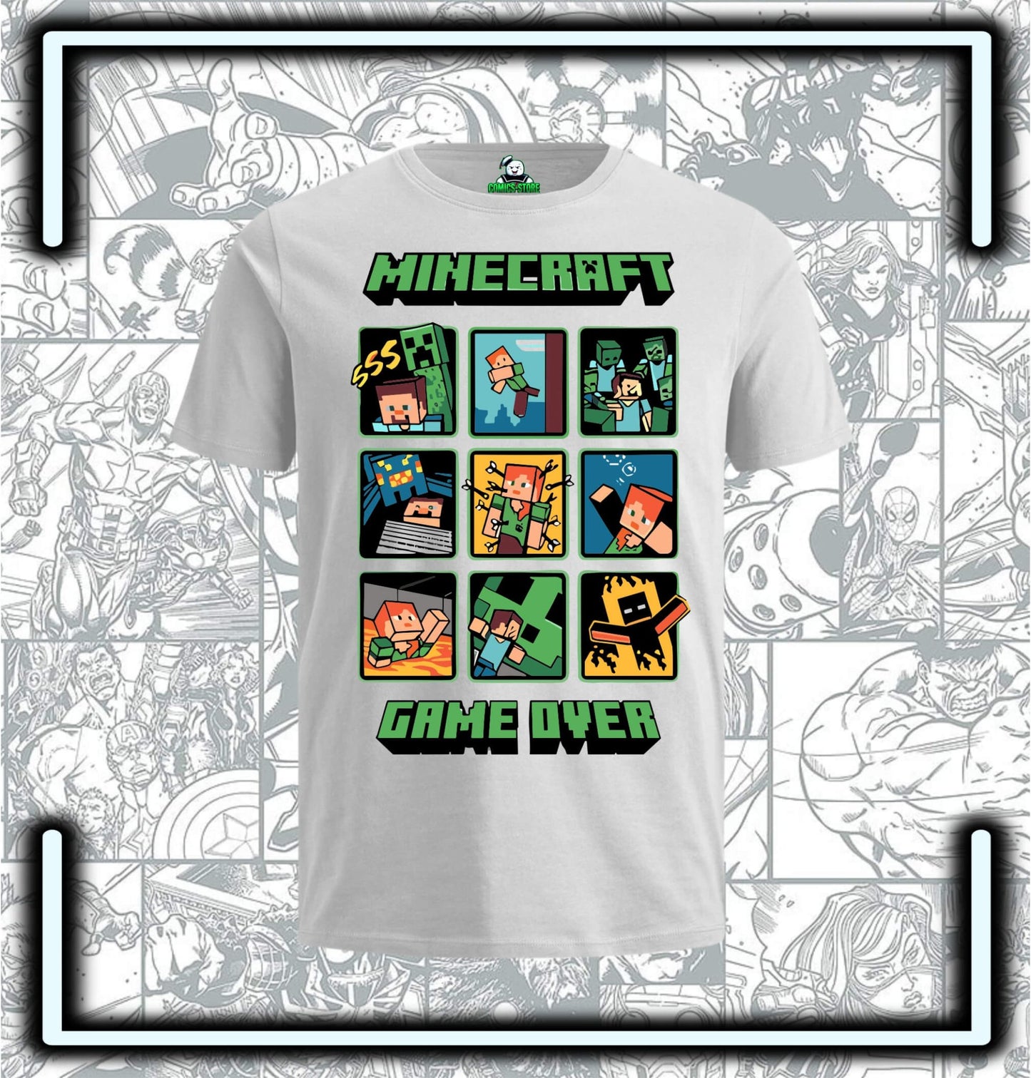 Camiseta Minecraft Video Game - Comics Store Colombia
