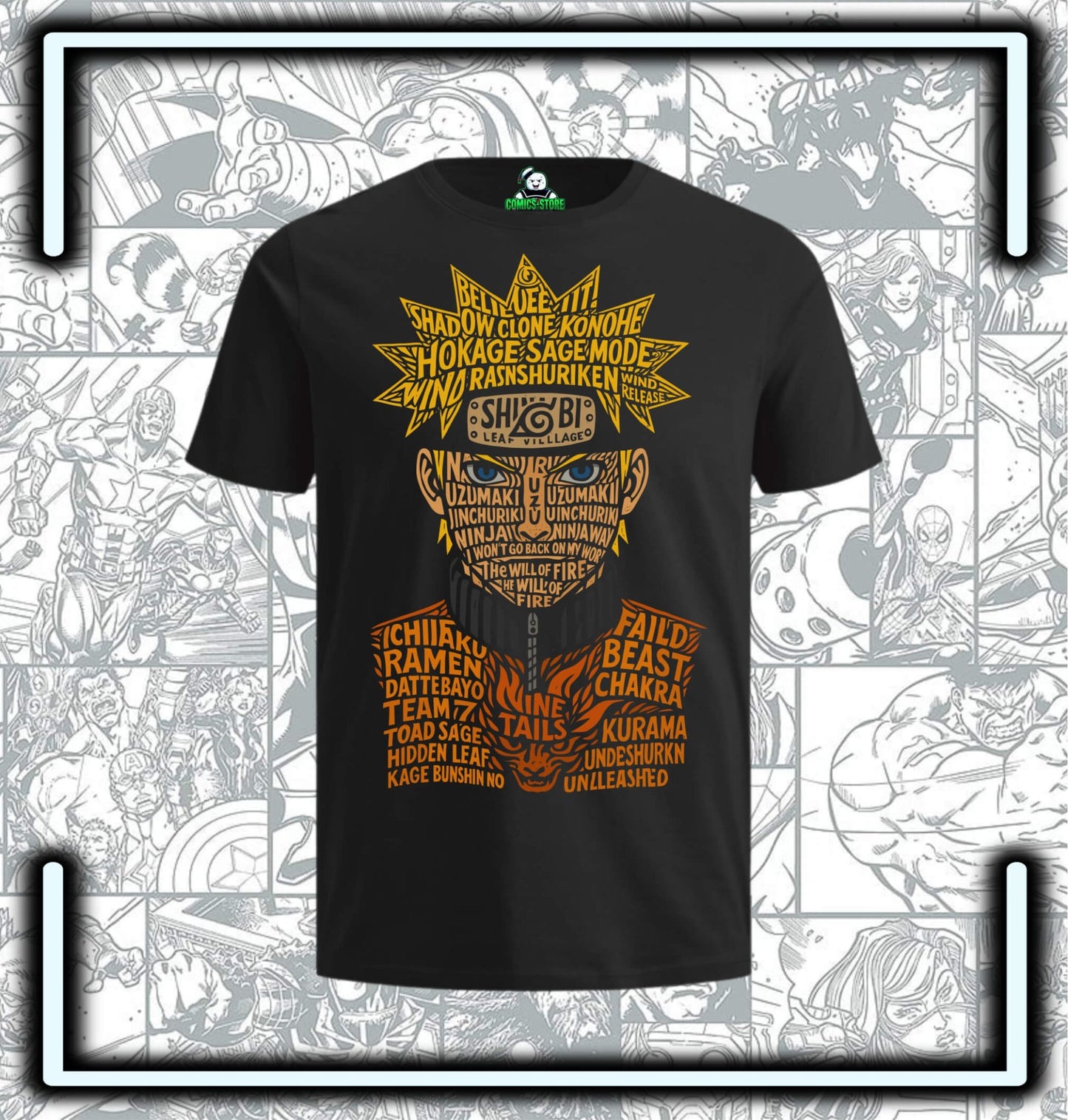 Camiseta Naruto Anime - Comics Store Colombia