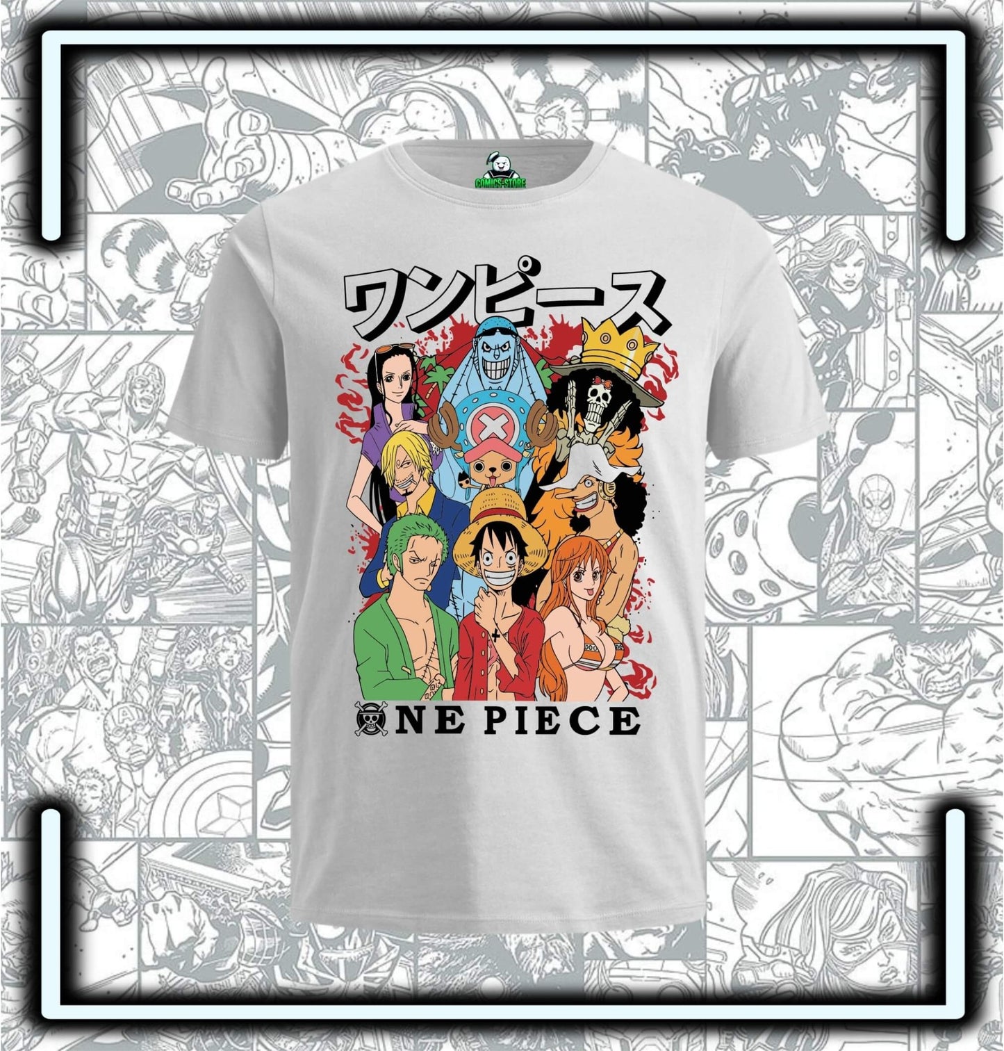 Camiseta One Piece Anime 2026 - Comics Store Colombia
