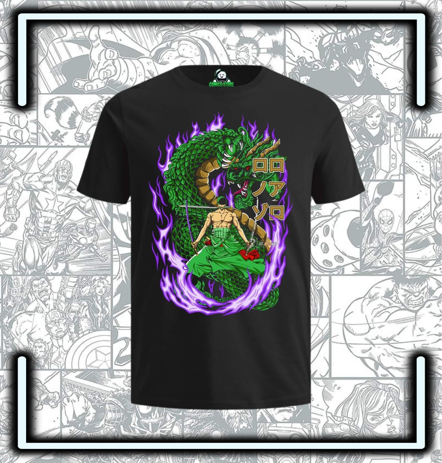 Camiseta One Piece Zoro Anime - Comics Store Colombia