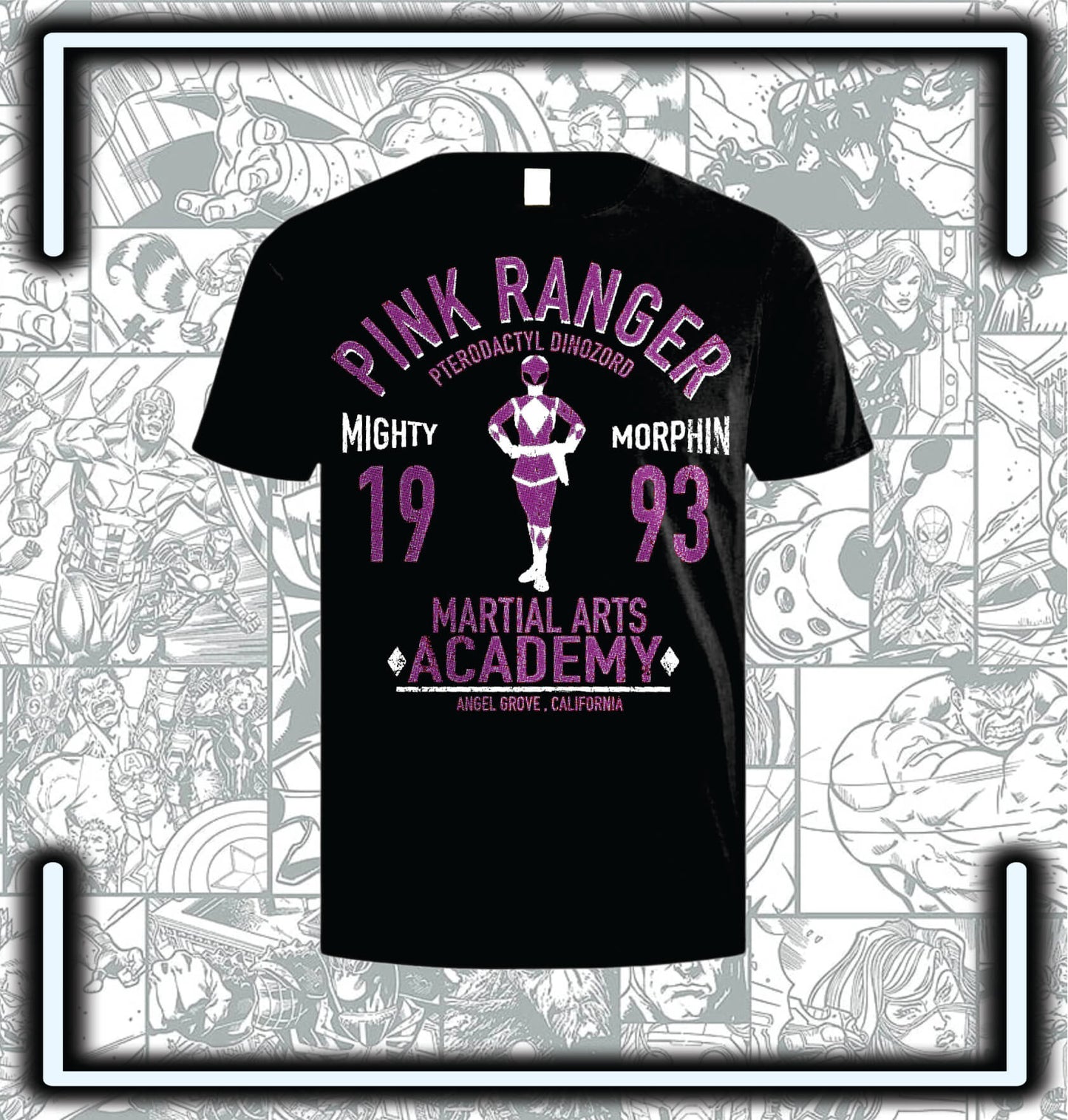 Camiseta Power Rangers Pink - Comics Store Colombia