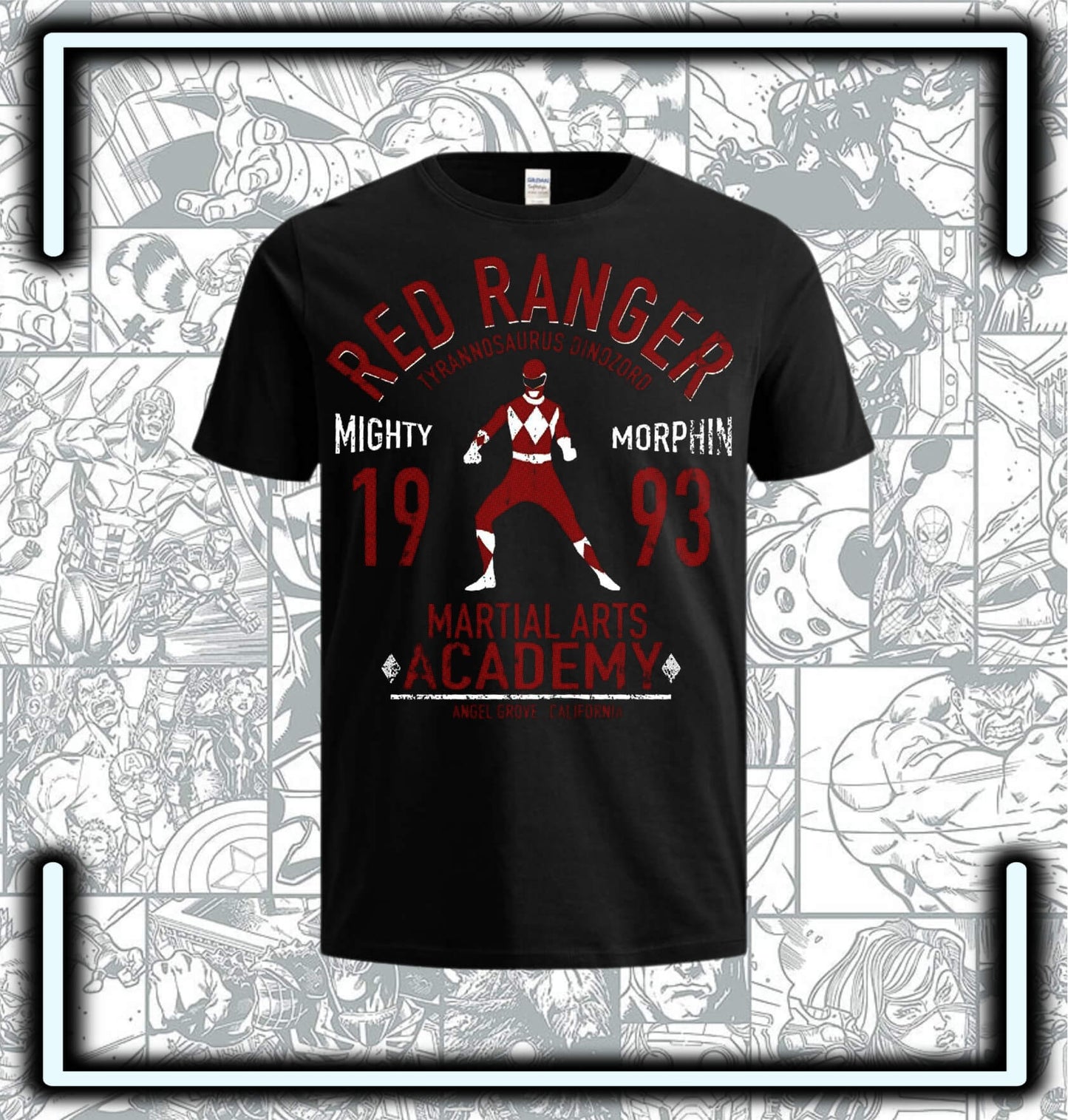 Camiseta Power Rangers Red - Comics Store Colombia