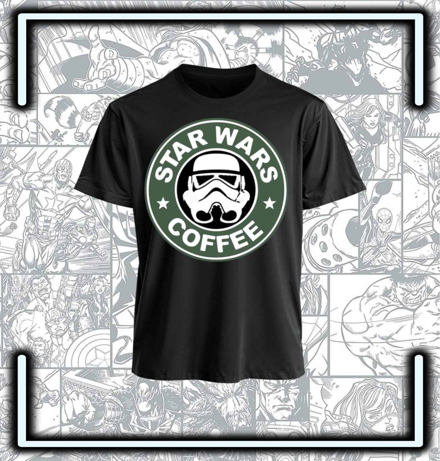 Camiseta Star Wars Coffe - Comics Store Colombia