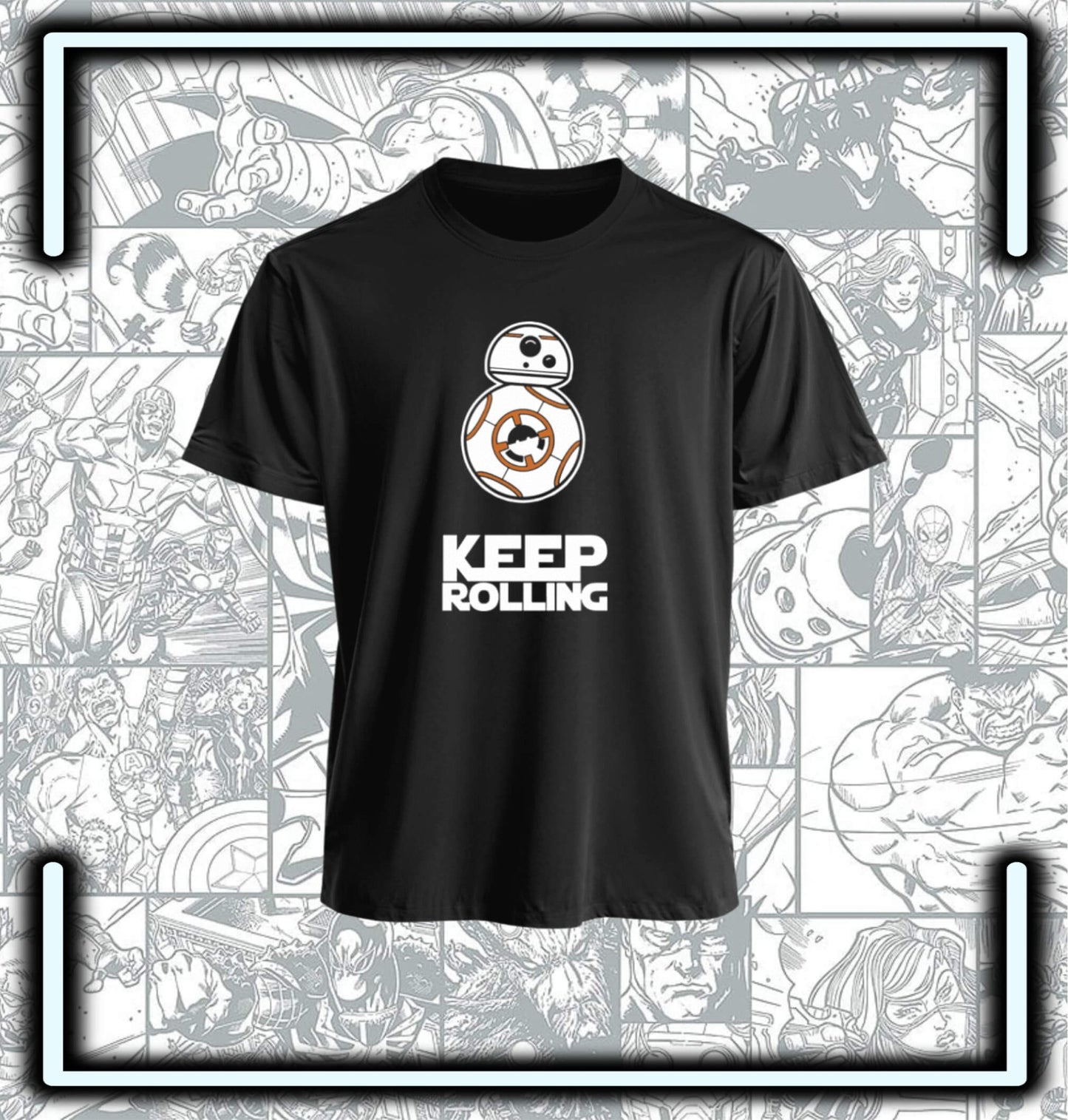 Camiseta Star Wars Keep Rolling - Comics Store Colombia