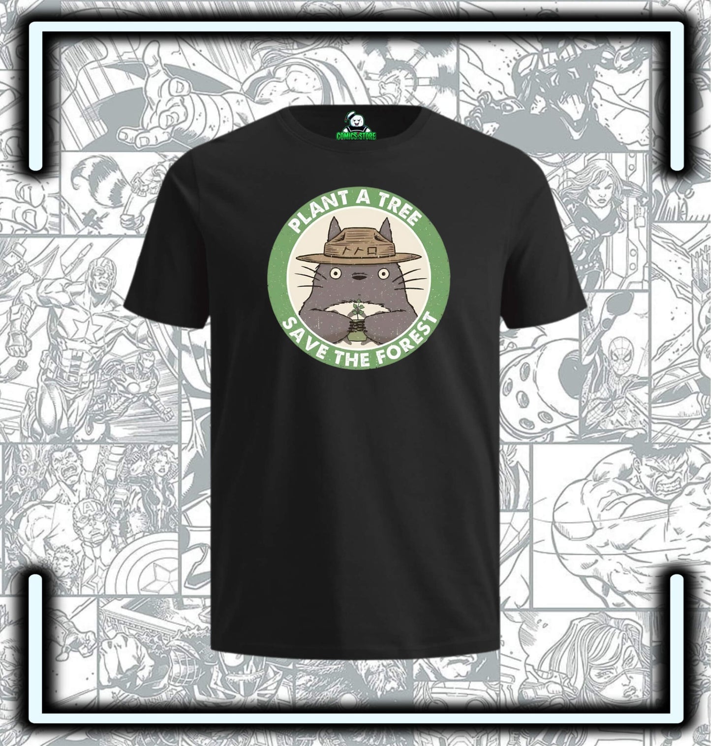 Camiseta Totoro Plant a Tree Anime - Comics Store Colombia