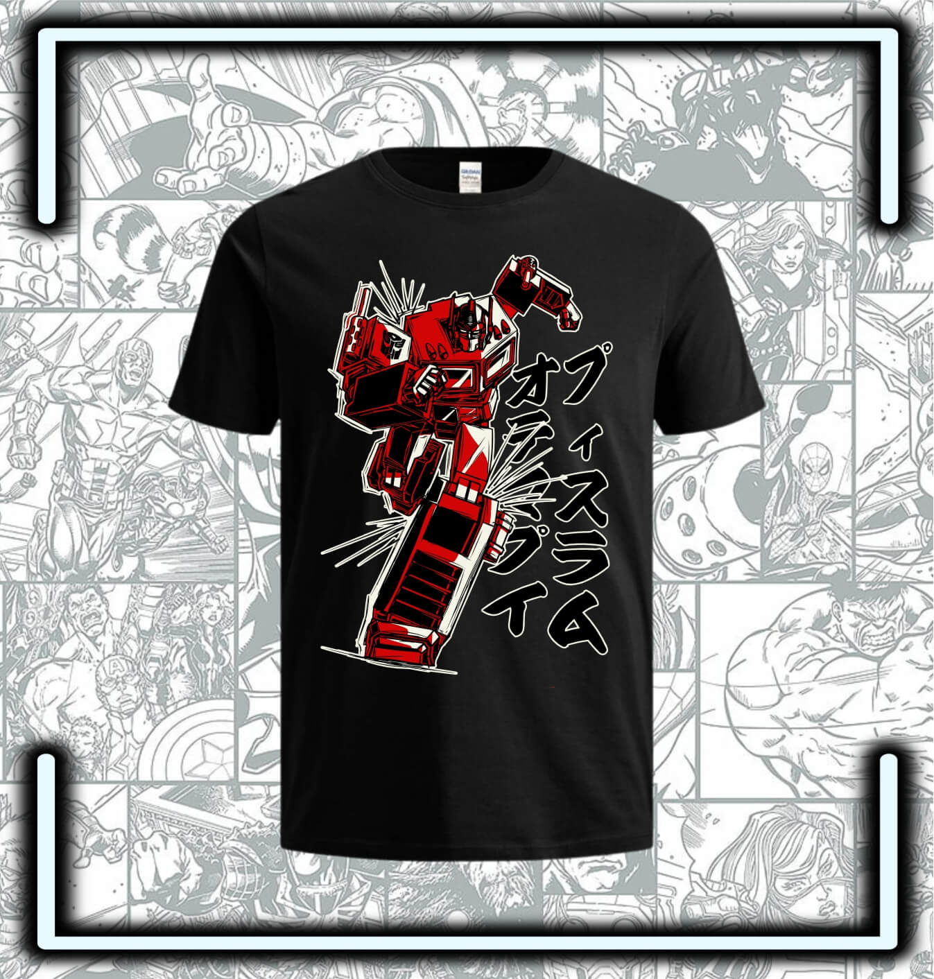 Camiseta Transfomers Optimus - Comics Store Colombia