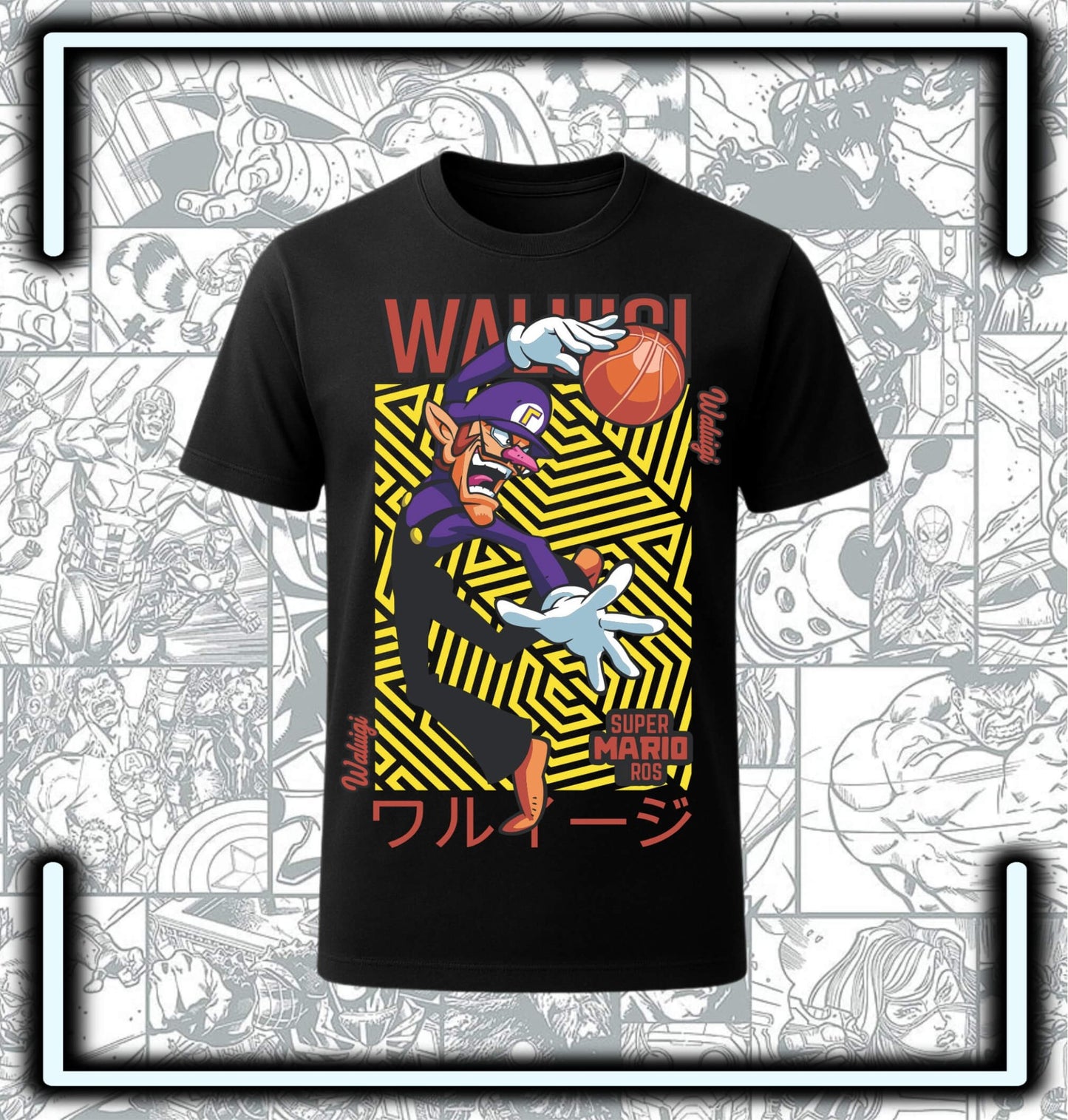 Camiseta Waluigi - Comics Store Colombia
