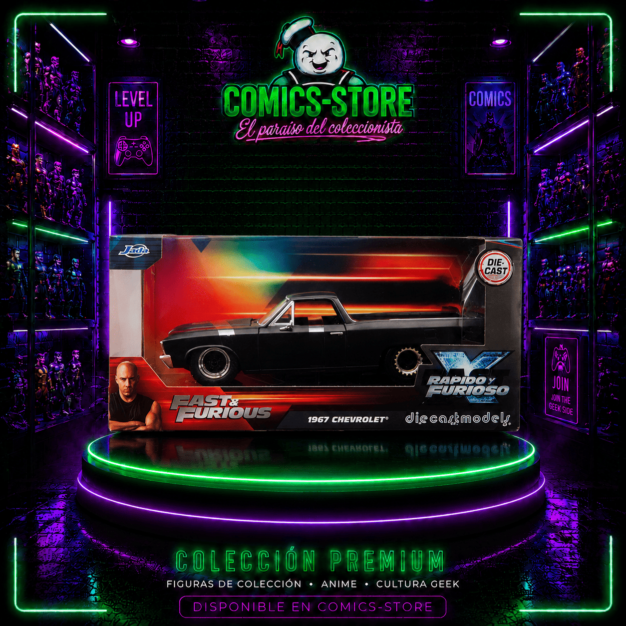 Carro 1967 Chevrolet El Camino Rapido Y Furiosos Fast X Esc 1:32 - Comics Store Colombia