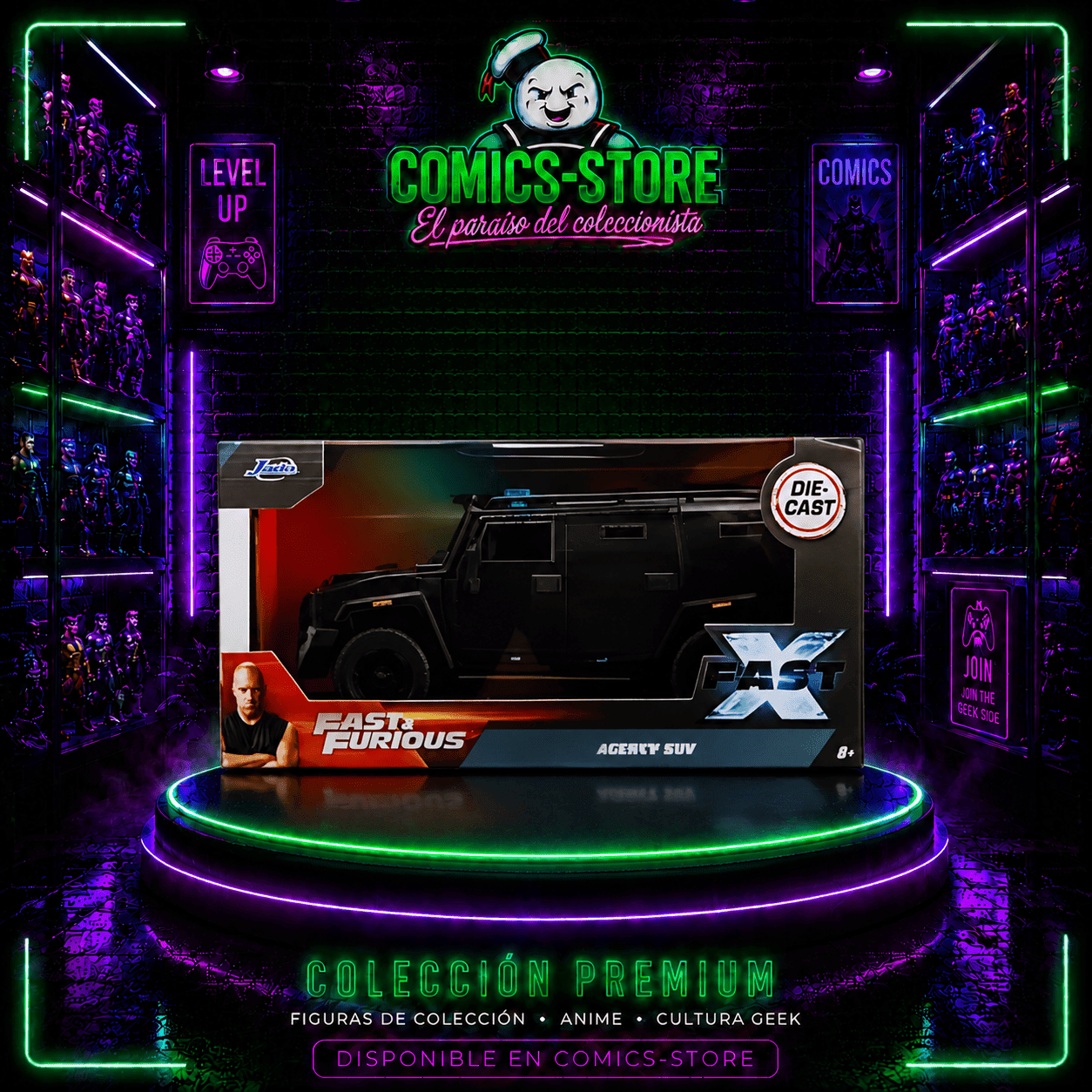 Carro Suv Agency Rápidos Y Furiosos X Esc 1:32 - Comics Store Colombia