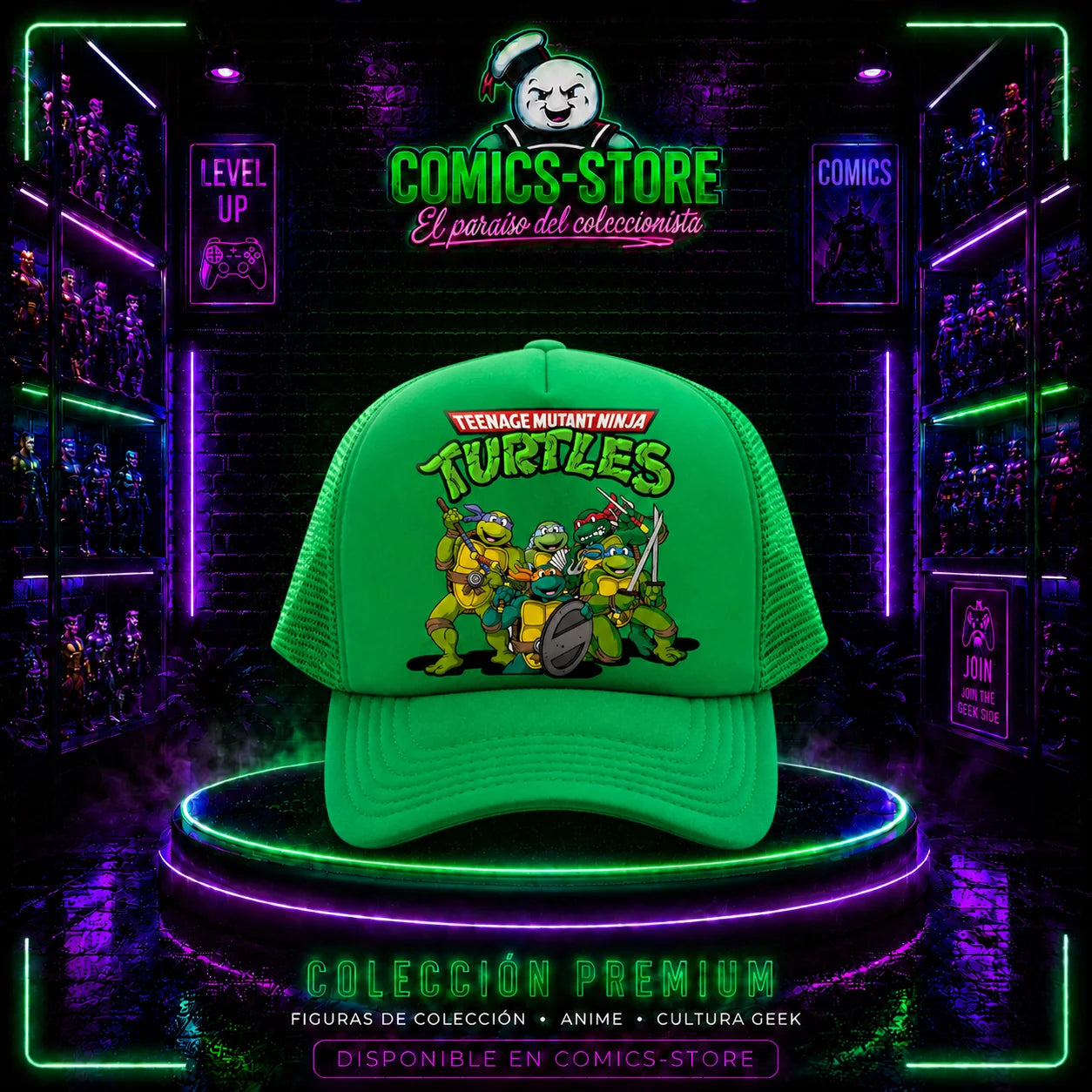 Gorra Trucker Tortugas Ninja