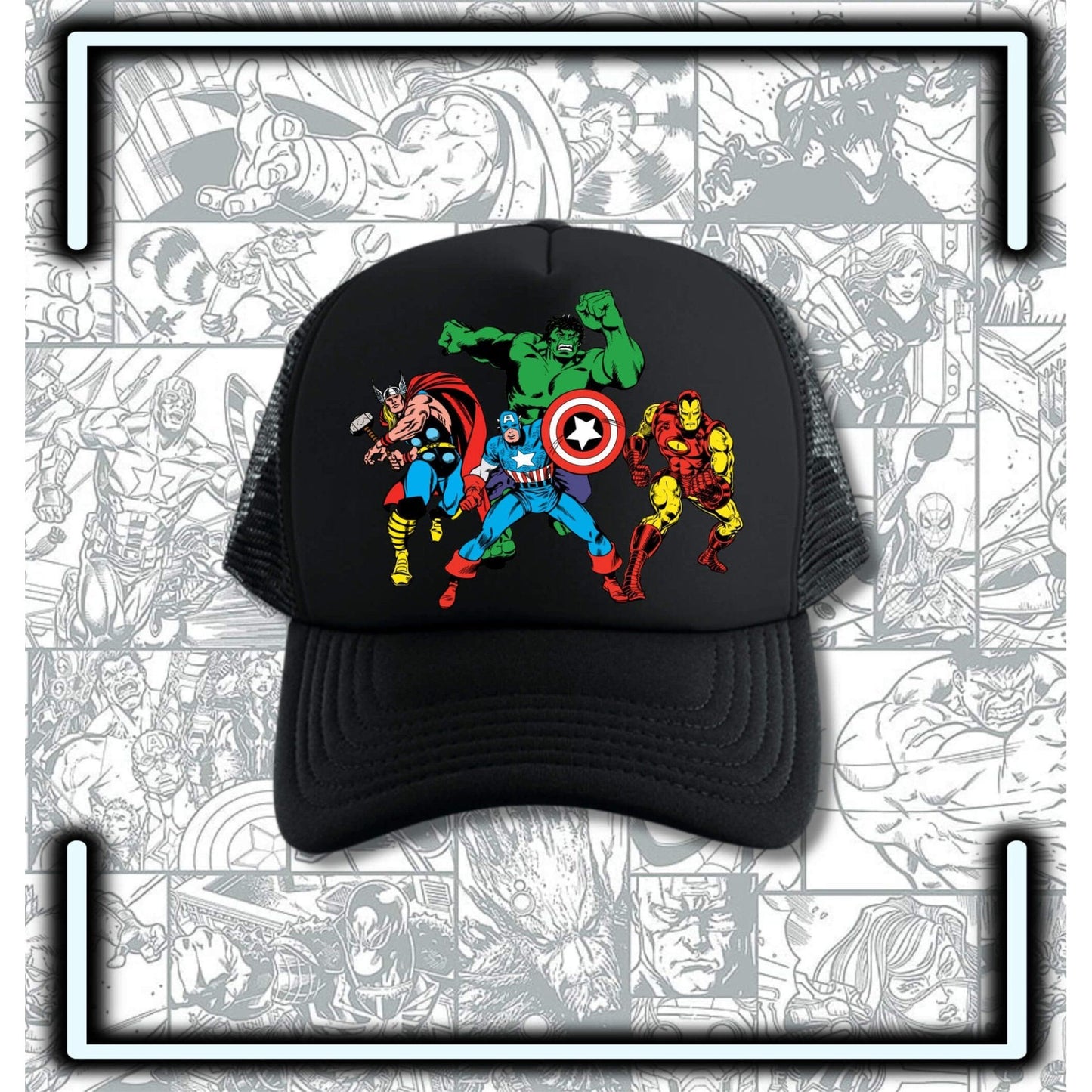 Gorra Trucker Avengers Retro - Comics Store Colombia