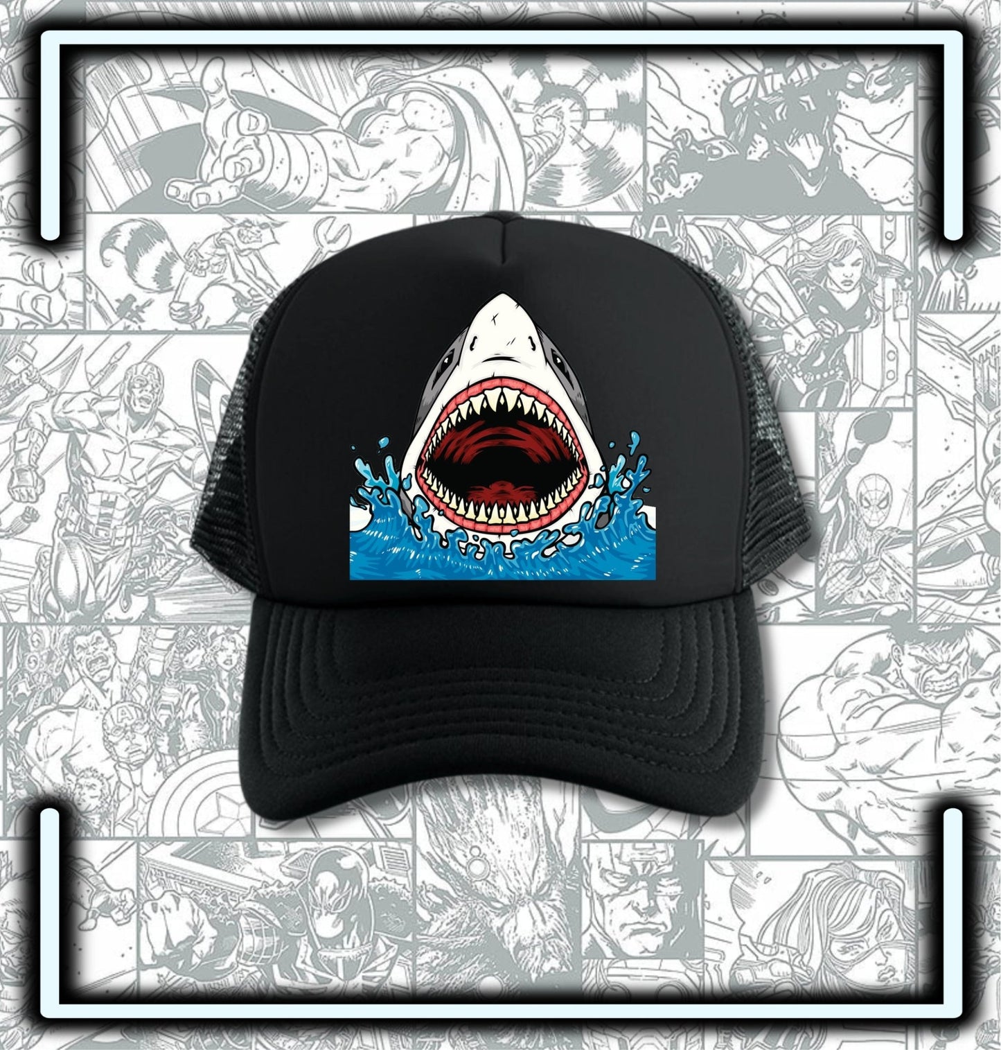 Gorra Trucker Jaws Shark - Comics Store Colombia