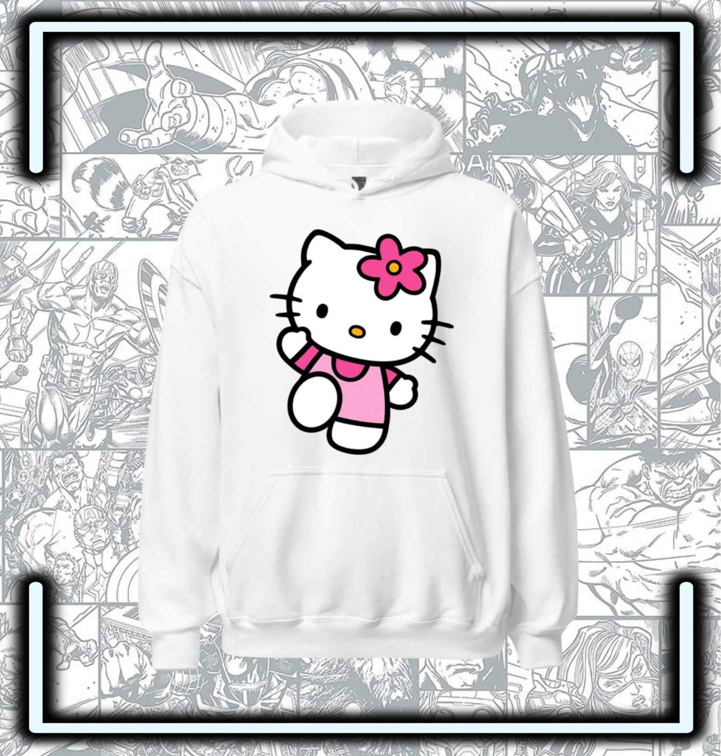 Hoodie Capota Blanco Hello Kitty - Comics Store Colombia