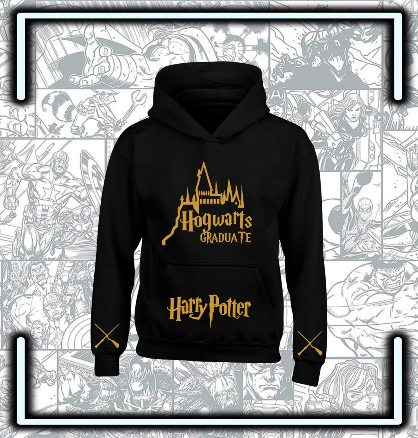 Hoodie Capota Harry Potter Hogwarts - Comics Store Colombia