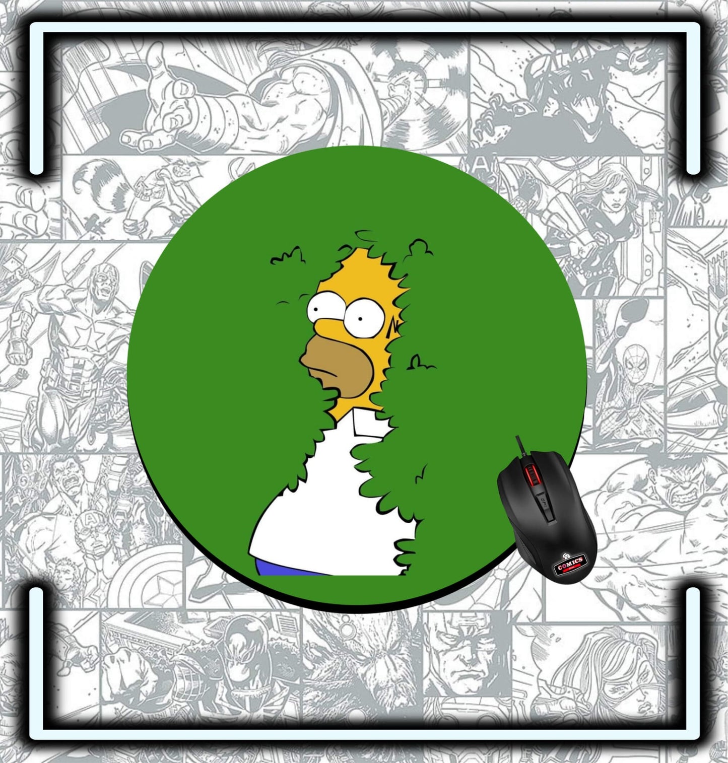 Mouse Pad Homero Simpson En Ramas - Comics Store Colombia