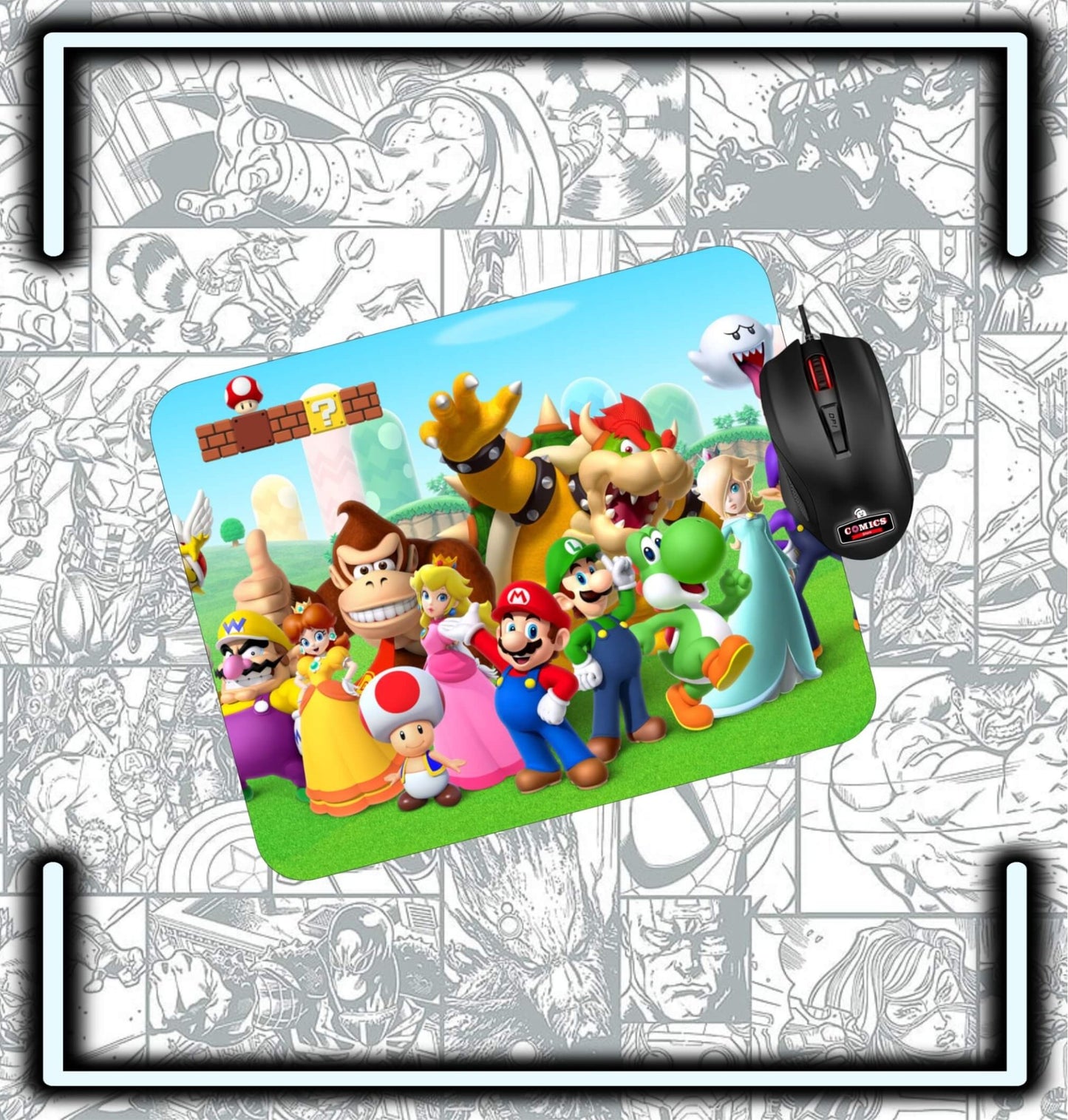 Mouse Pad Mario Bros Gamers 1 - Comics Store Colombia