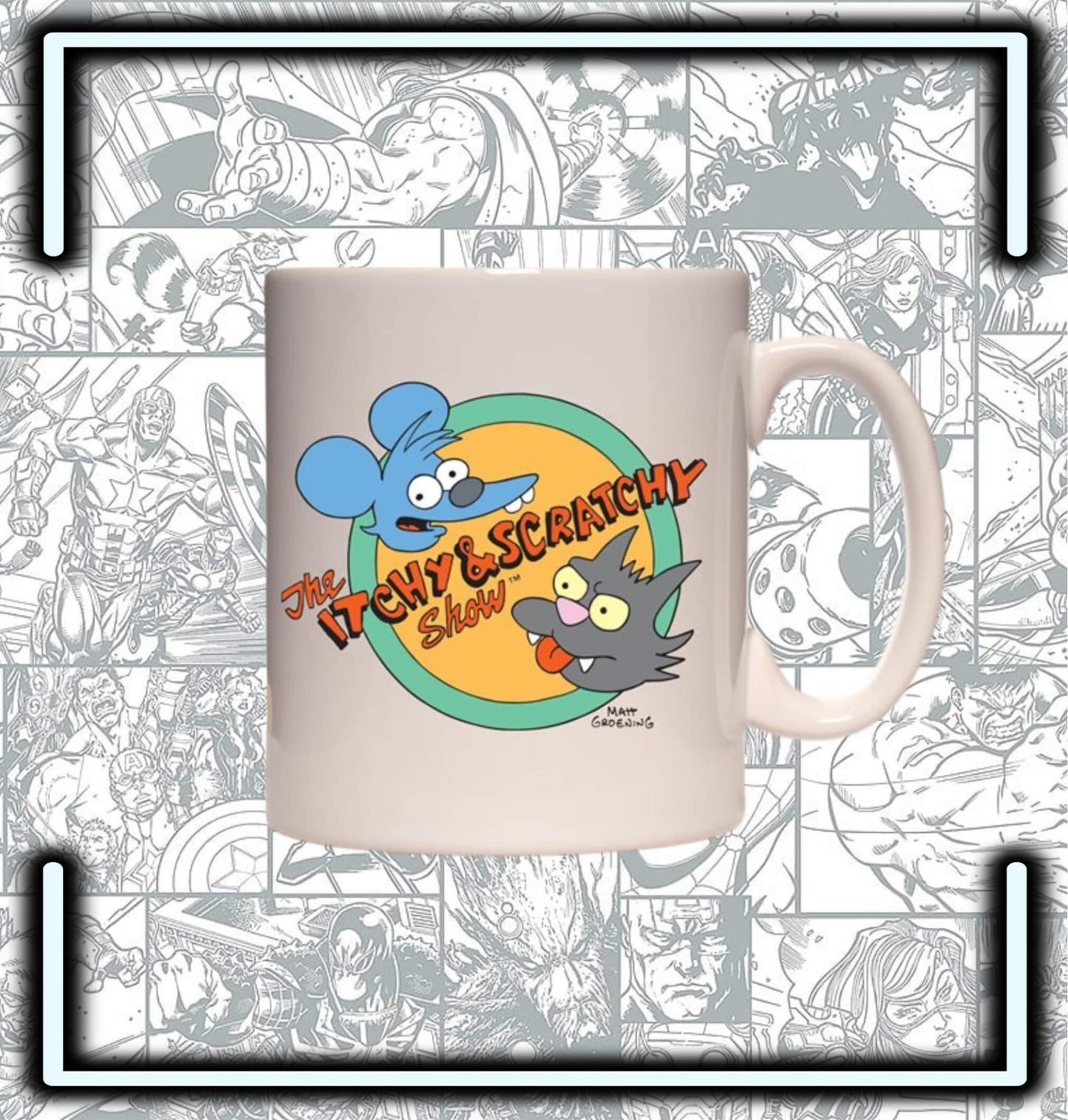 Mugs Ceramica The Simpson Itchy and Scratchy - Comics Store Colombia