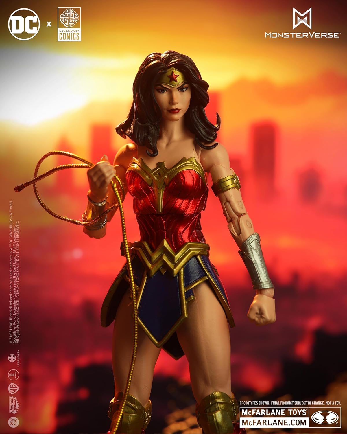 Figura McFarlane Toys - DC Multiverse Wonder Woman vs. Godzilla
