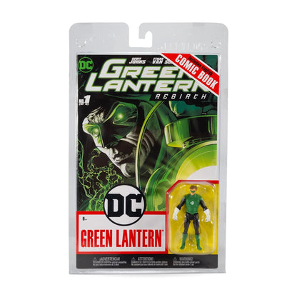 McFarlane Toys - DC Direct - Figura de 3 pulgadas con cómic WV2 - Linterna verde (HAL Jordan)