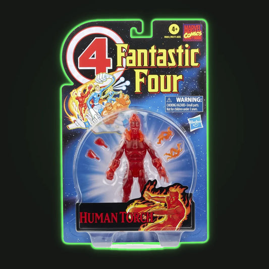 Figura Hasbro Marvel Legends Series Retro Fantastic Four The Human Torch