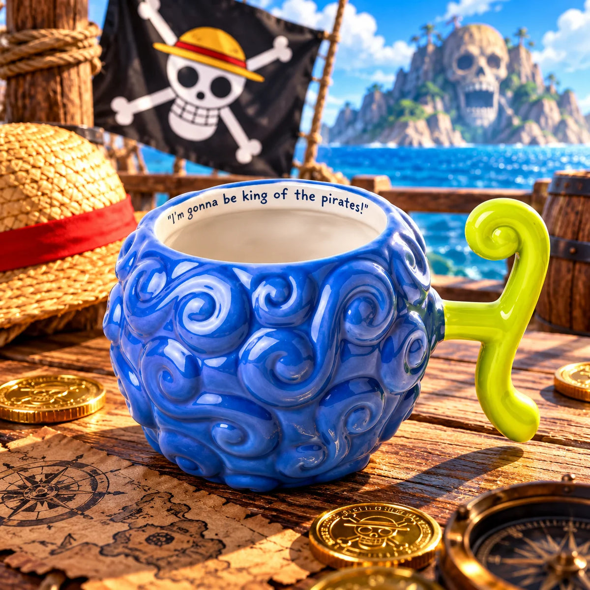Mug 3D One Piece Luffy – Taza de Colección para Fans del Anime