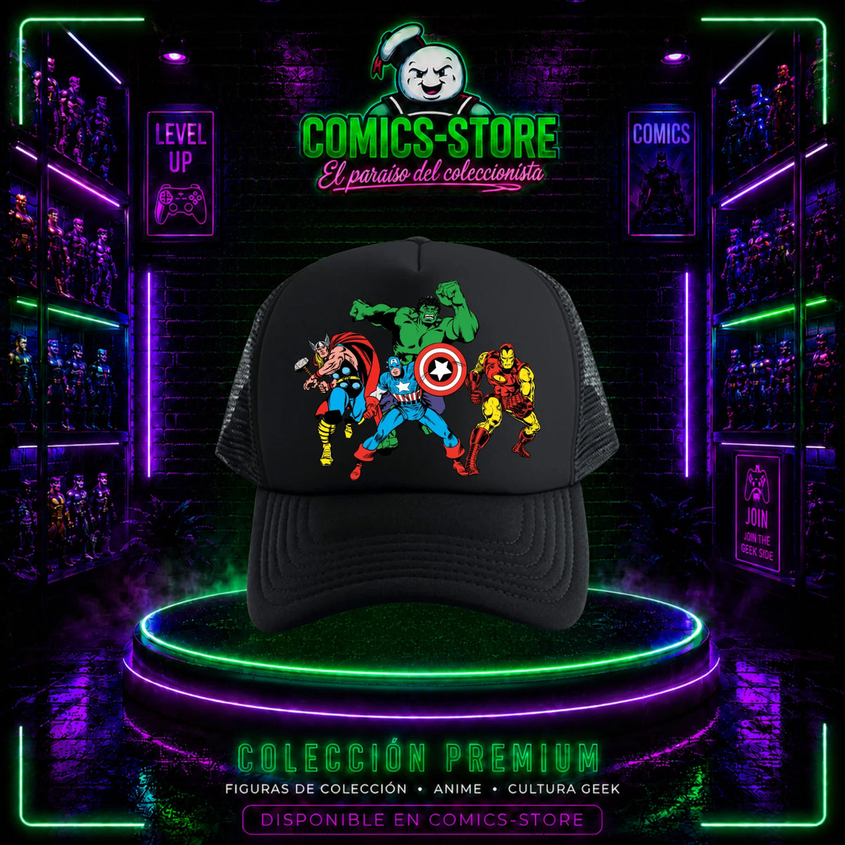 Gorra Trucker Avengers Retro