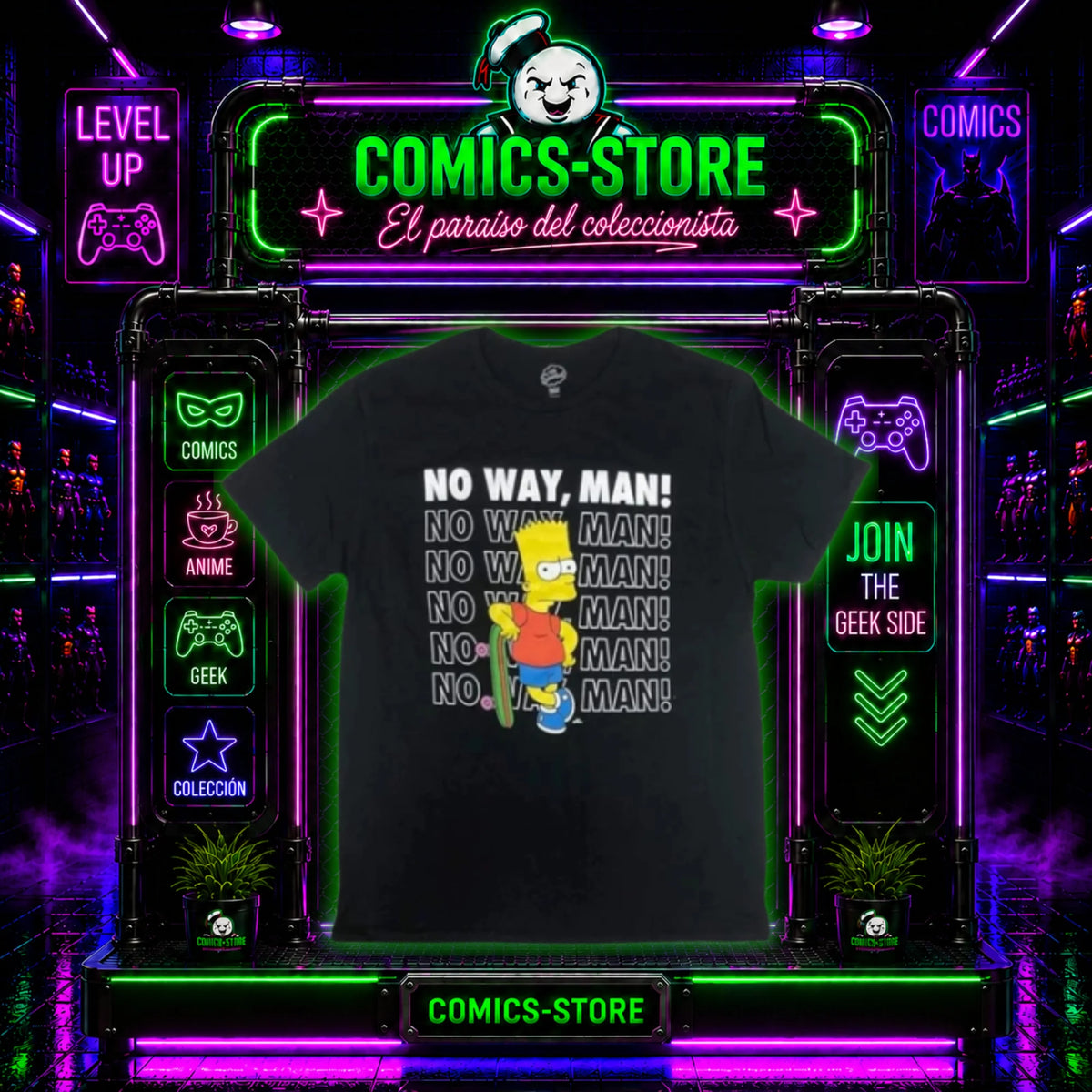 T-Shirt Bart Simpson No Way