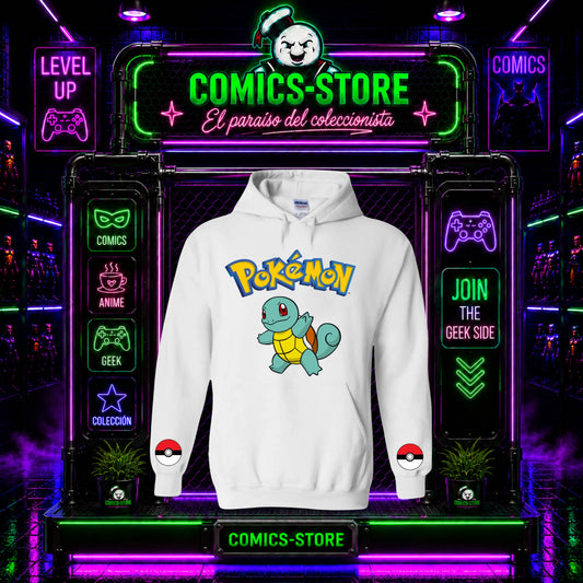 Hoodie Capota Blanco Squirtle Pokemón
